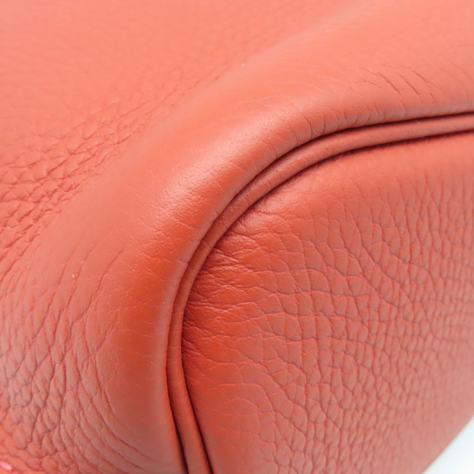 HERMES Clemence皮革So Kelly銀扣肩背袋Rouge Jaipur粉紅色
