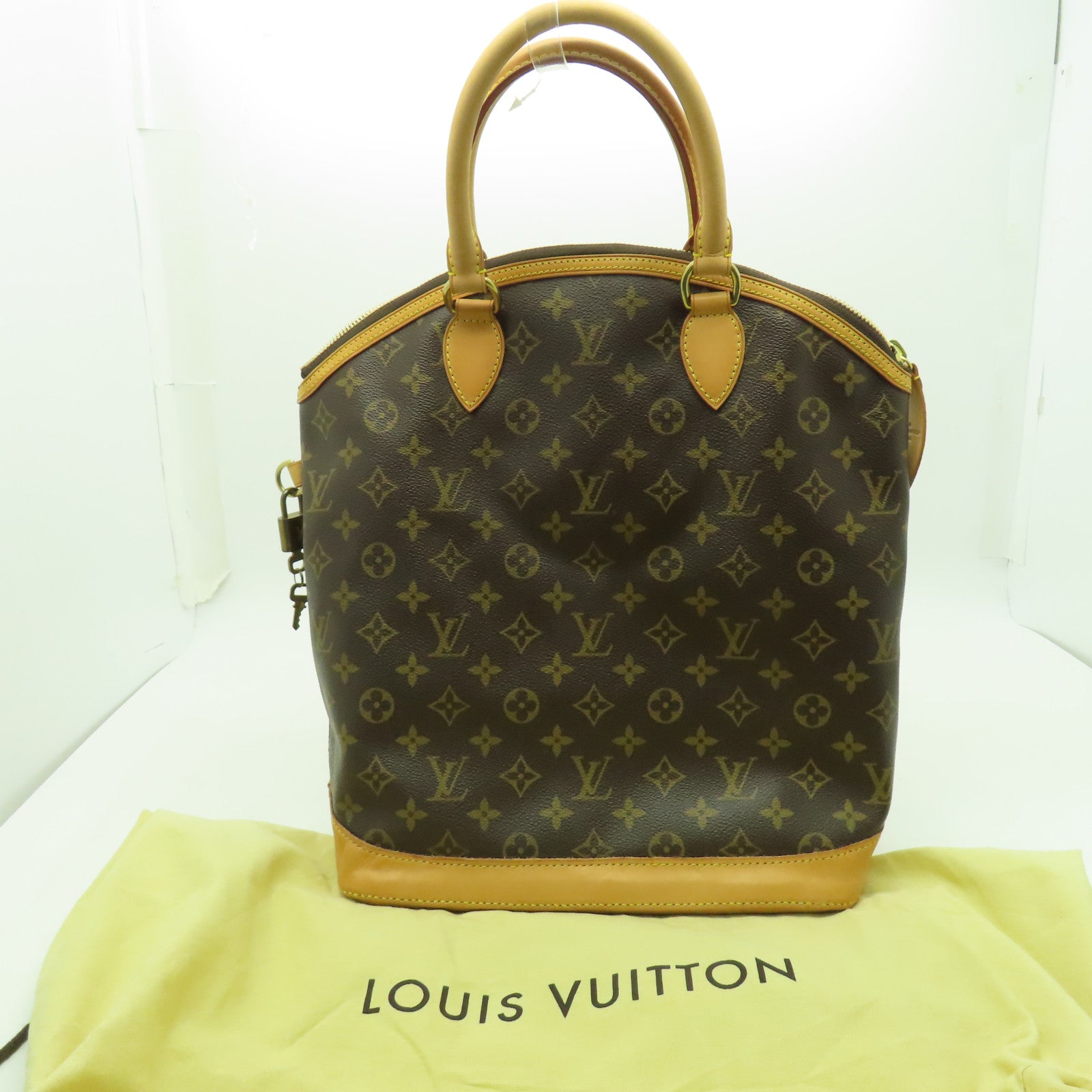 LOUIS VUITTON 【激減優惠】Monogram Lockit金扣手挽袋啡色
