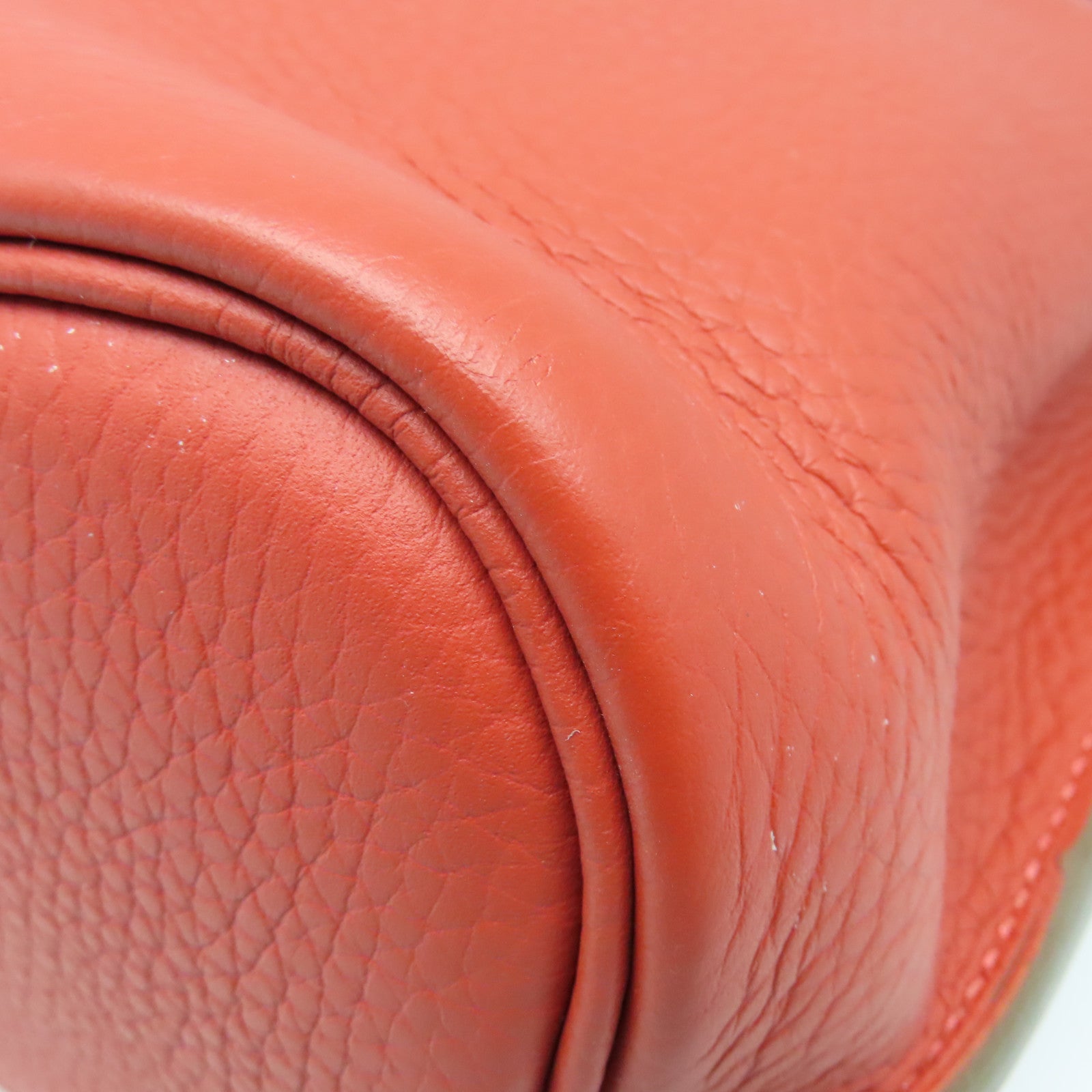 HERMES Clemence皮革So Kelly銀扣肩背袋Rouge Jaipur粉紅色