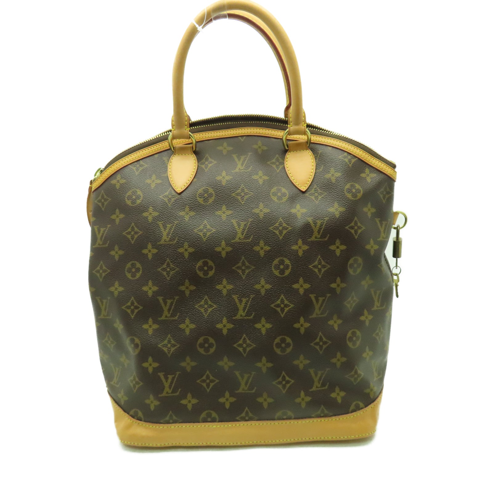 LOUIS VUITTON 【激減優惠】Monogram Lockit金扣手挽袋啡色
