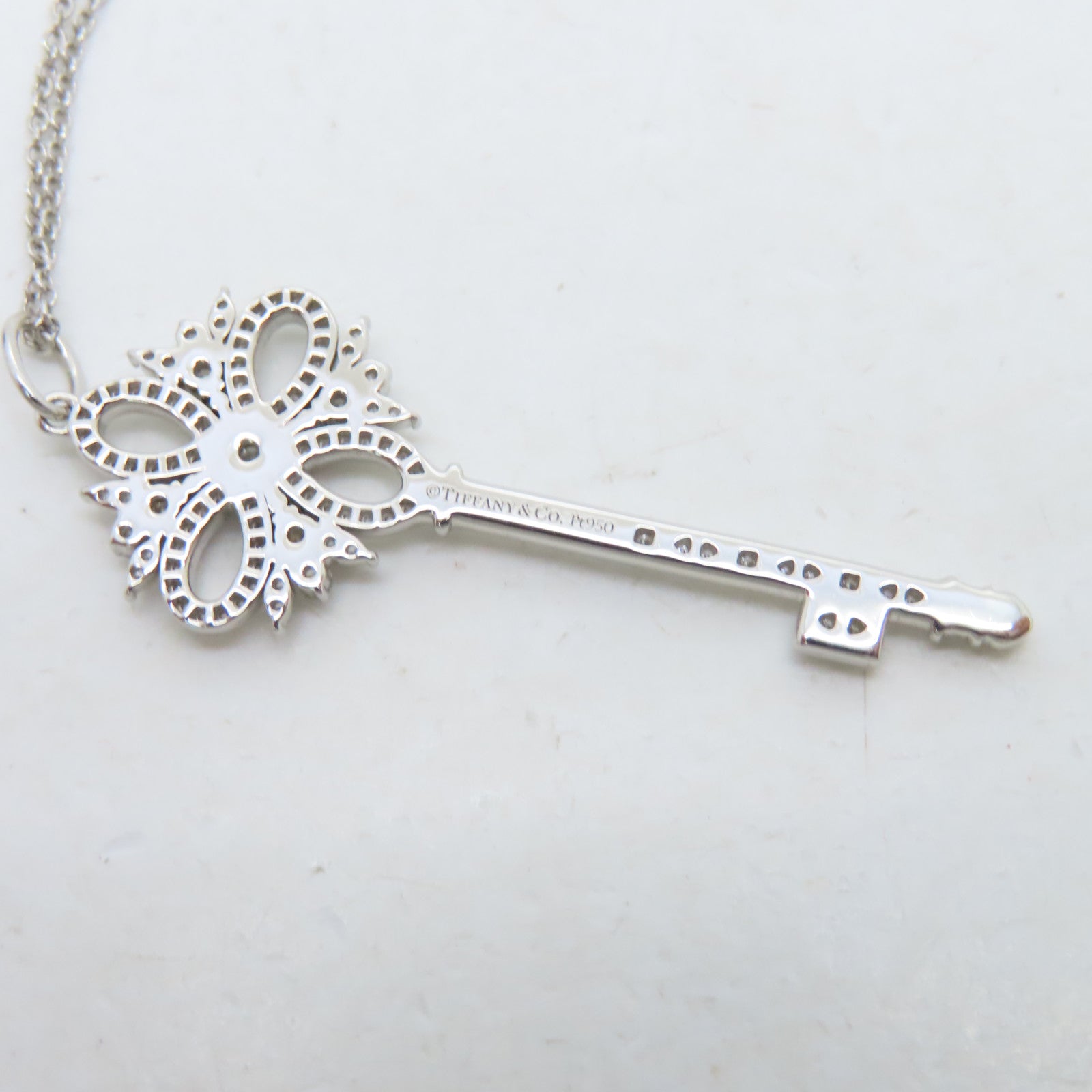 TIFFANY&amp;CO PT950 Platinum Victoria Necklace Necklace