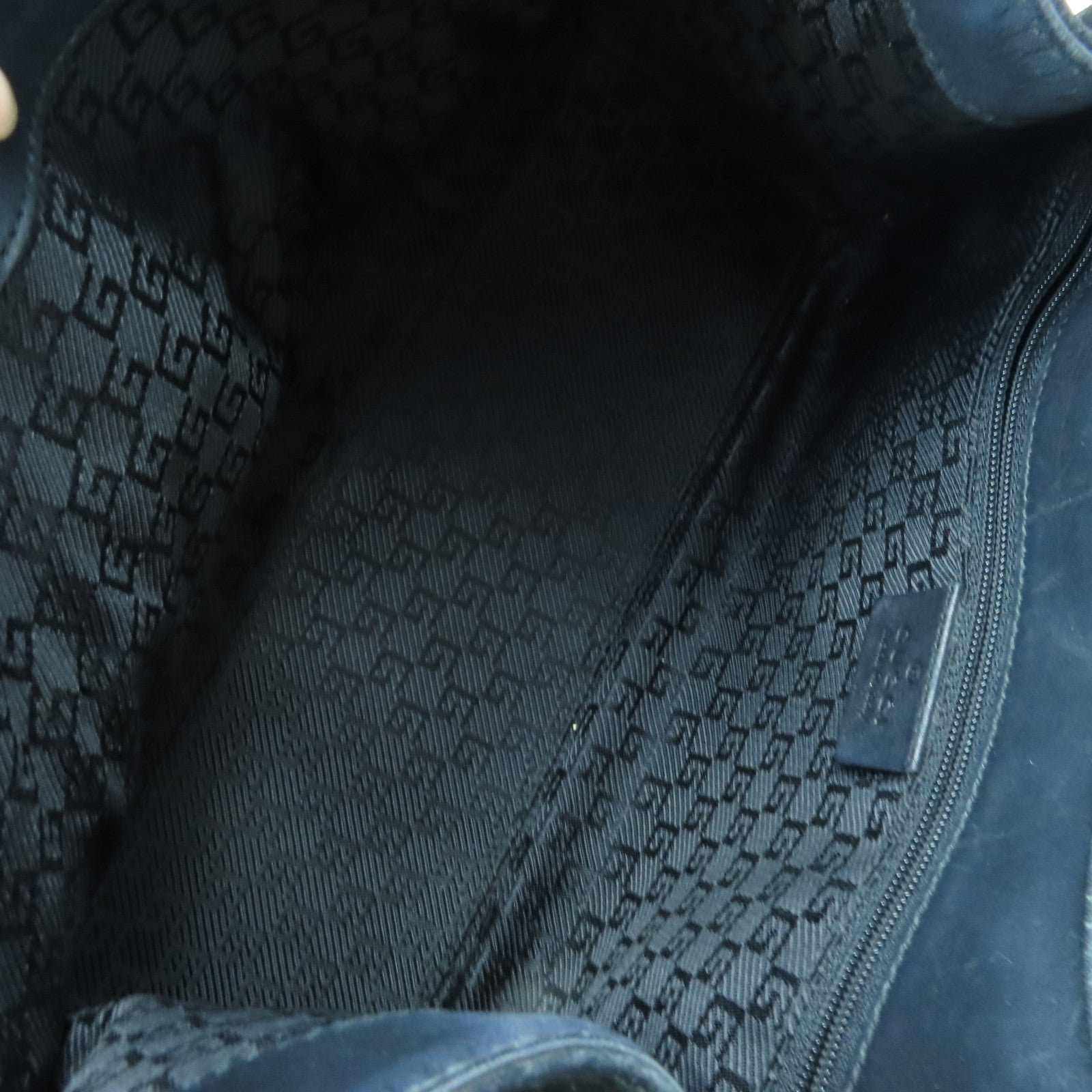 GUCCI suede leather Shoulder Bag gold buckle shoulder bag black