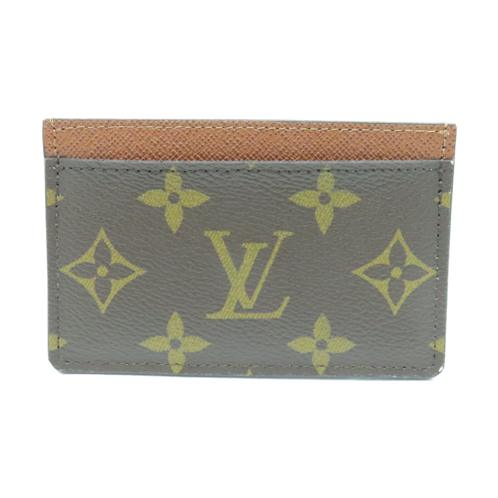 LOUIS VUITTON Monogram Card Holder卡片套棕色