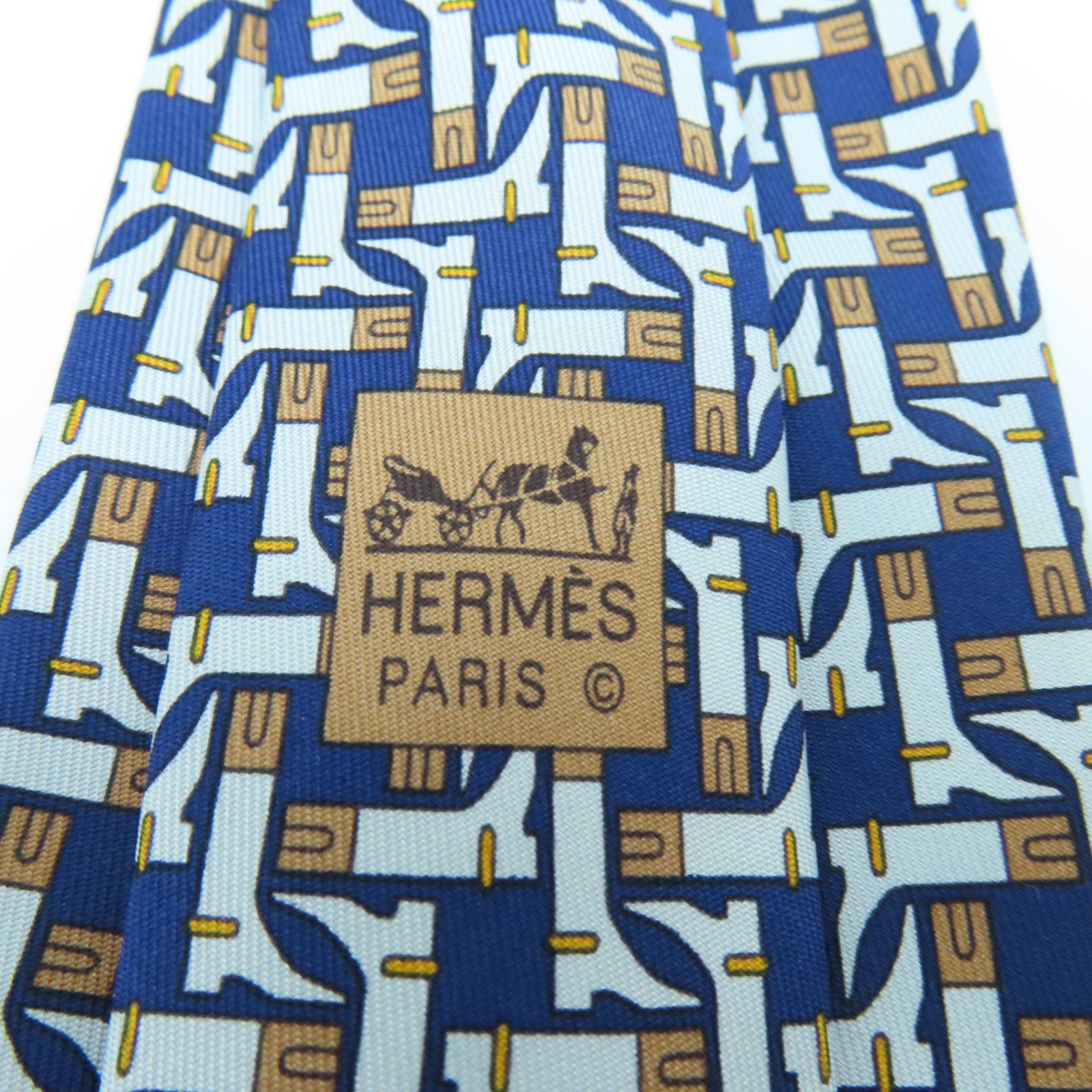 HERMES Silk Tie Tie Multicolor