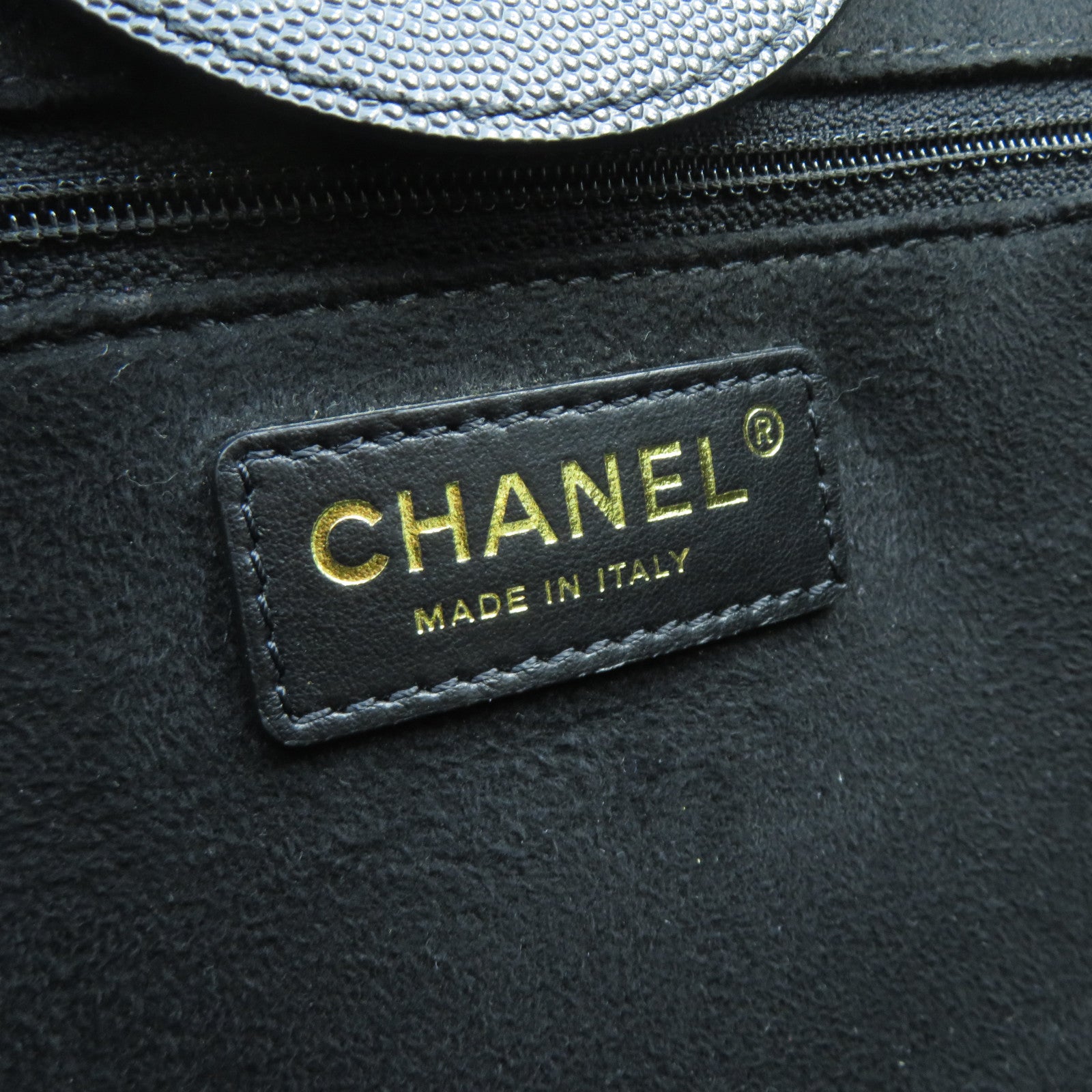 CHANEL 牛皮皮革Deauville 2 Way Shoulder Bag金扣手挽肩背兩用袋黑色