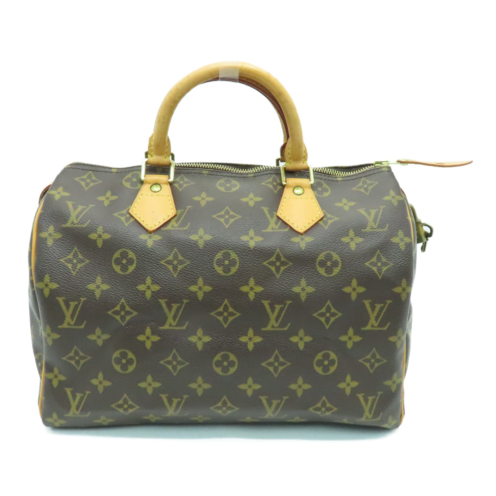 LOUIS VUITTON Monogram Speedy 30金扣手挽袋啡色