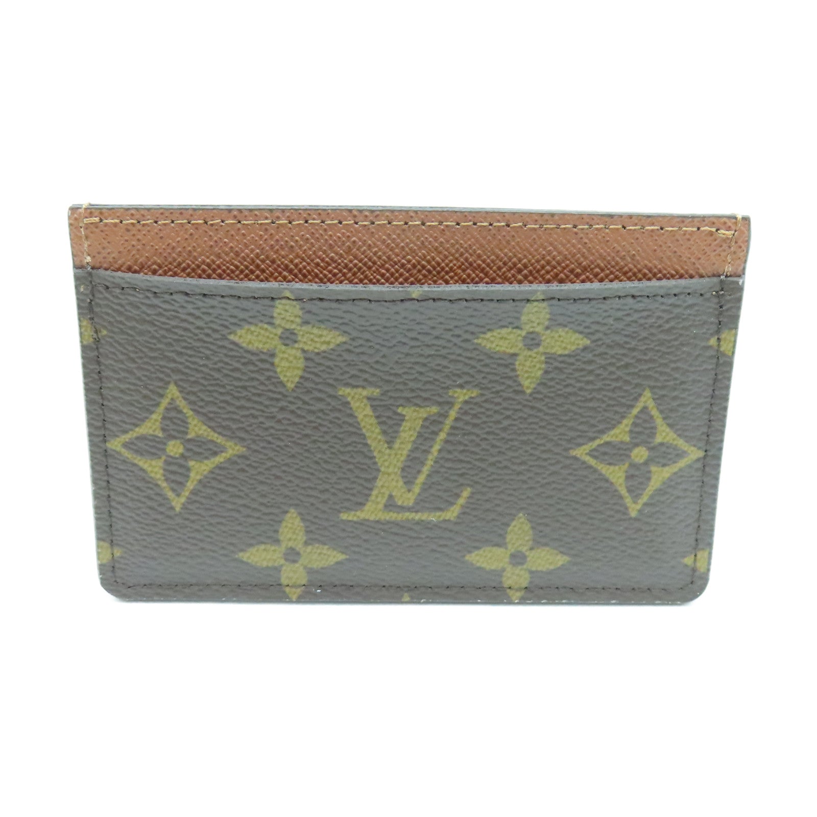 LOUIS VUITTON Monogram Card Holder卡片套棕色