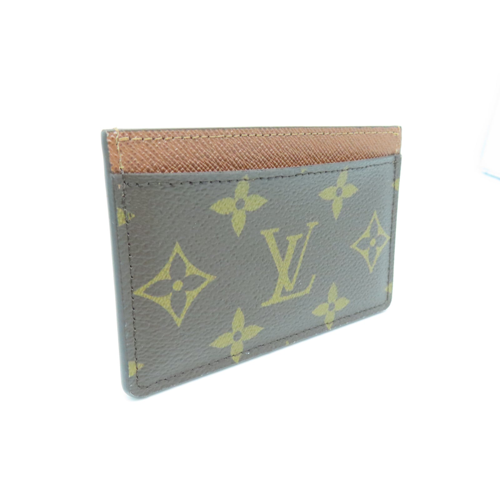 LOUIS VUITTON Monogram Card Holder卡片套棕色