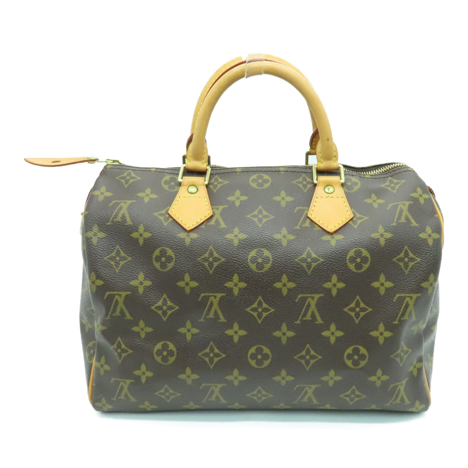 LOUIS VUITTON Monogram Speedy 30金扣手挽袋啡色