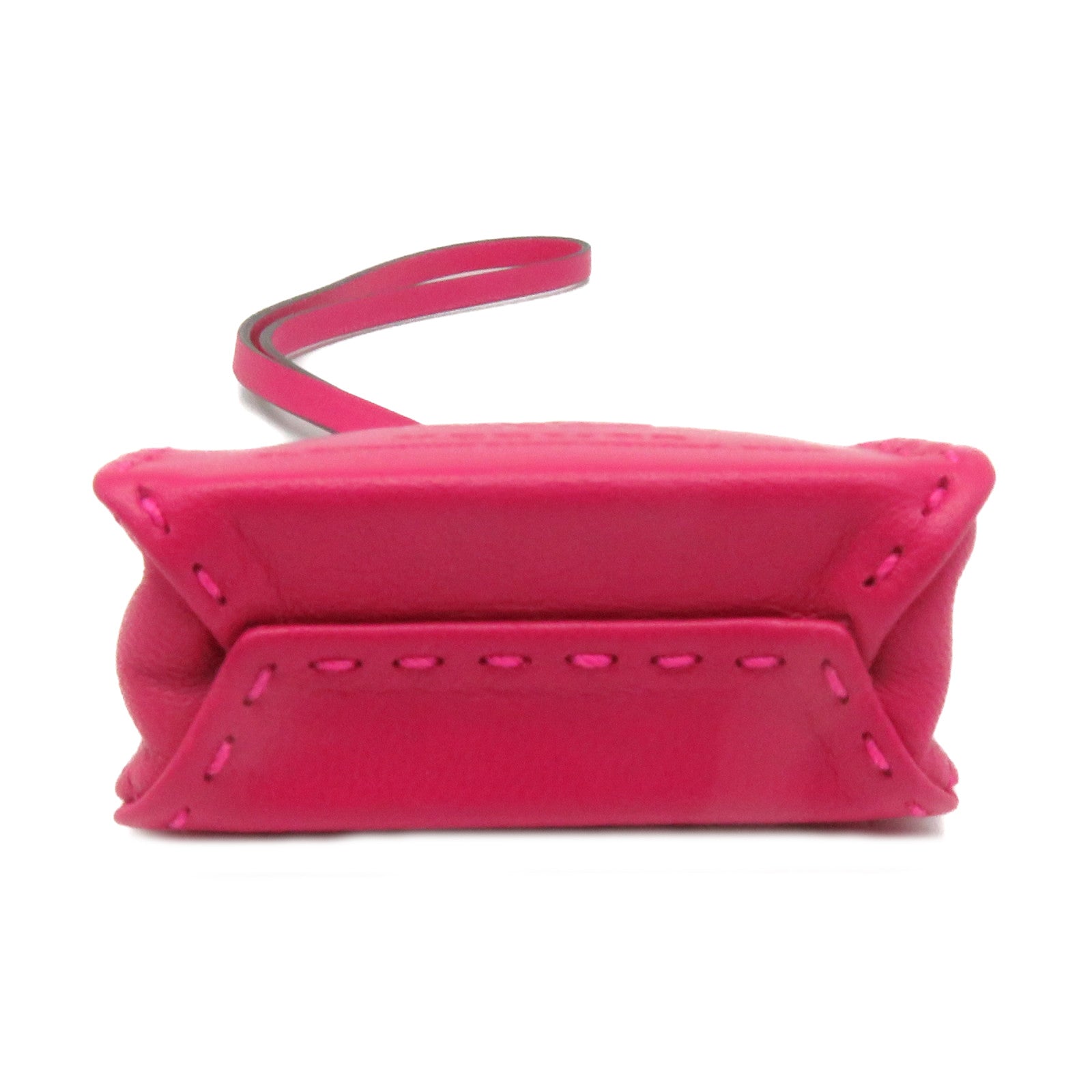 HERMES Swift皮革Sac Orange挂饰Rose Mexico粉红色