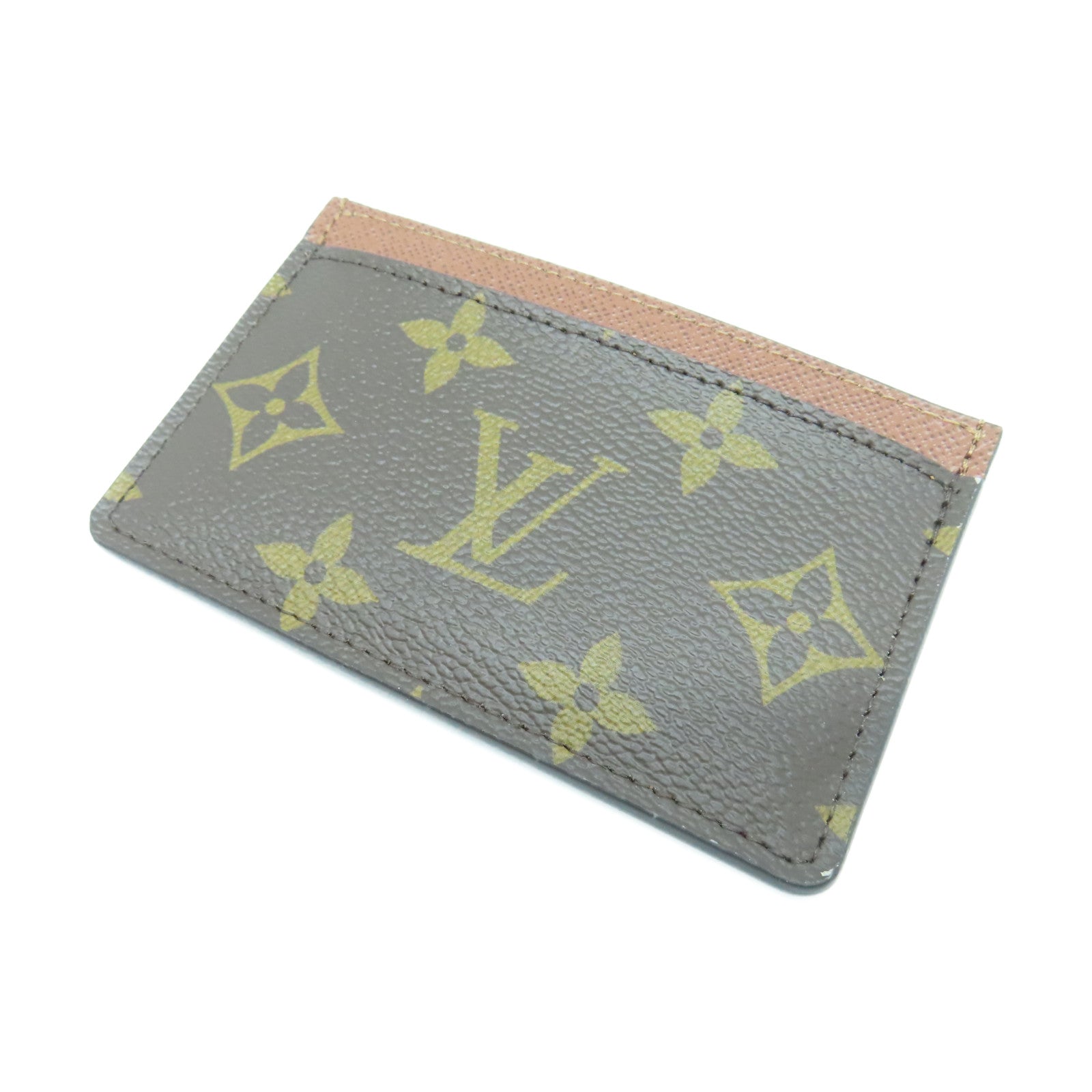LOUIS VUITTON Monogram Card Holder卡片套棕色