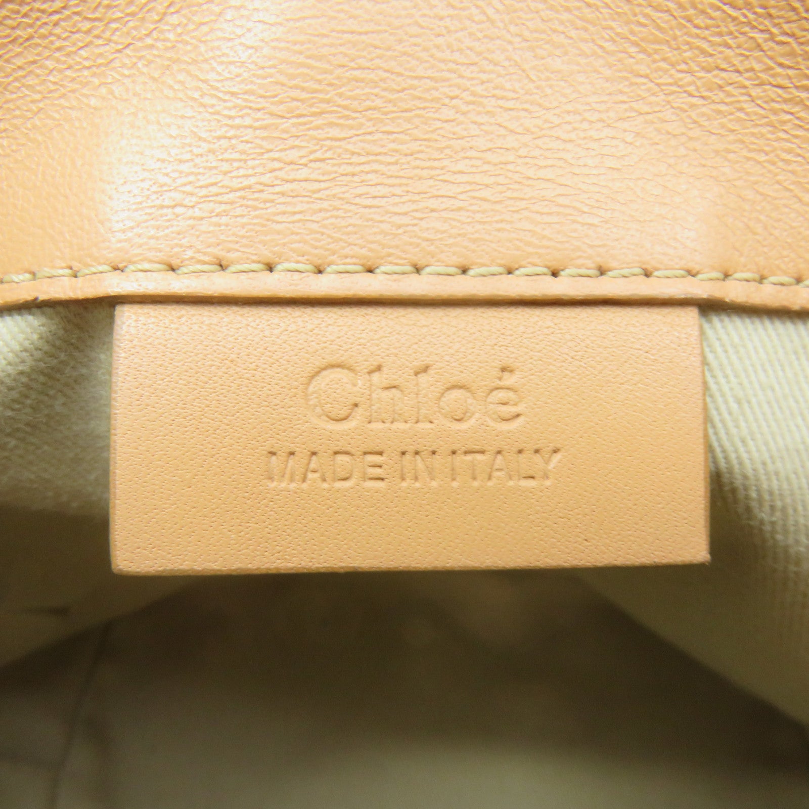 Chloe cowhide leather Backpack shoulder bag dual-use bag brown