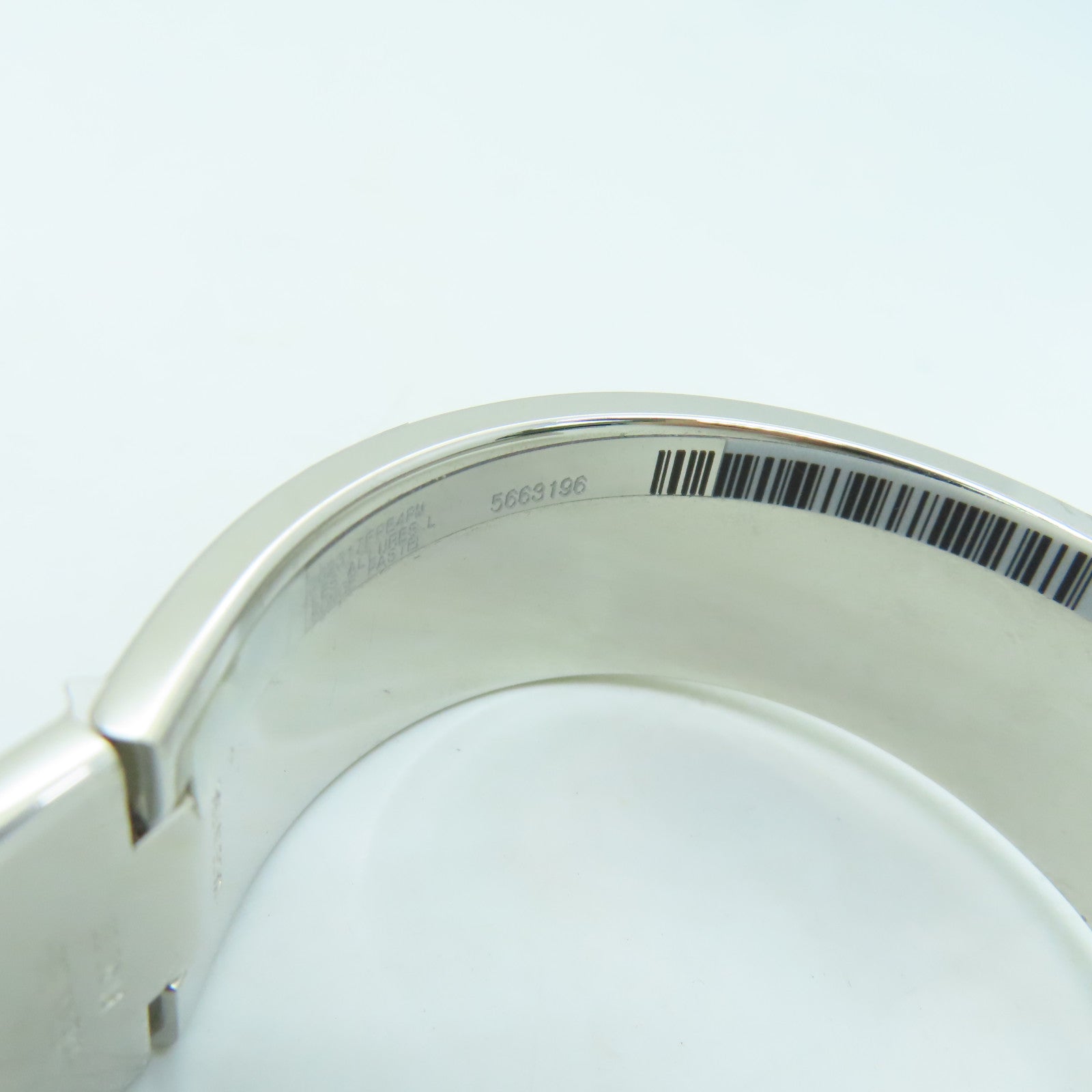 HERMES 金屬Clic Clac H Bracelet銀扣手鐲藍色