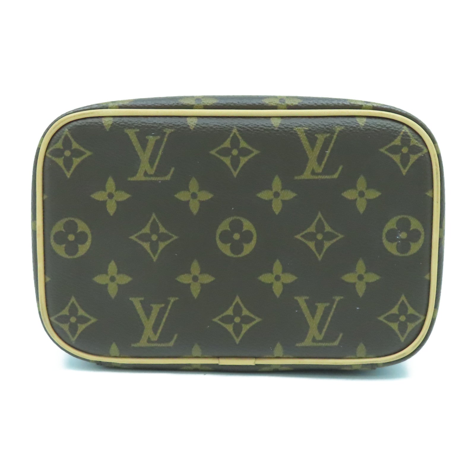 LOUIS VUITTON Monogram Nice Mini金扣手挽袋啡色