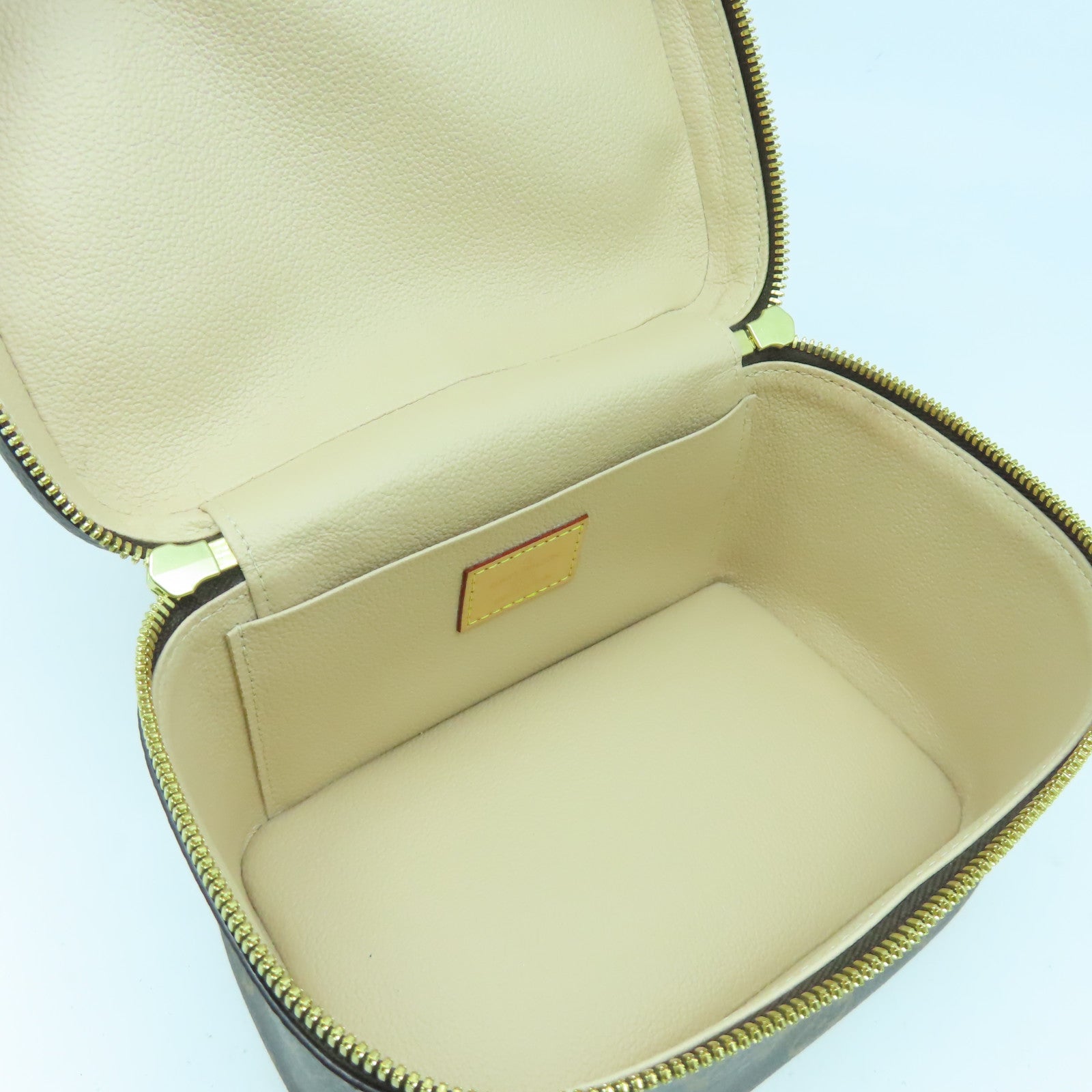 LOUIS VUITTON Monogram Nice Mini金扣手挽袋啡色