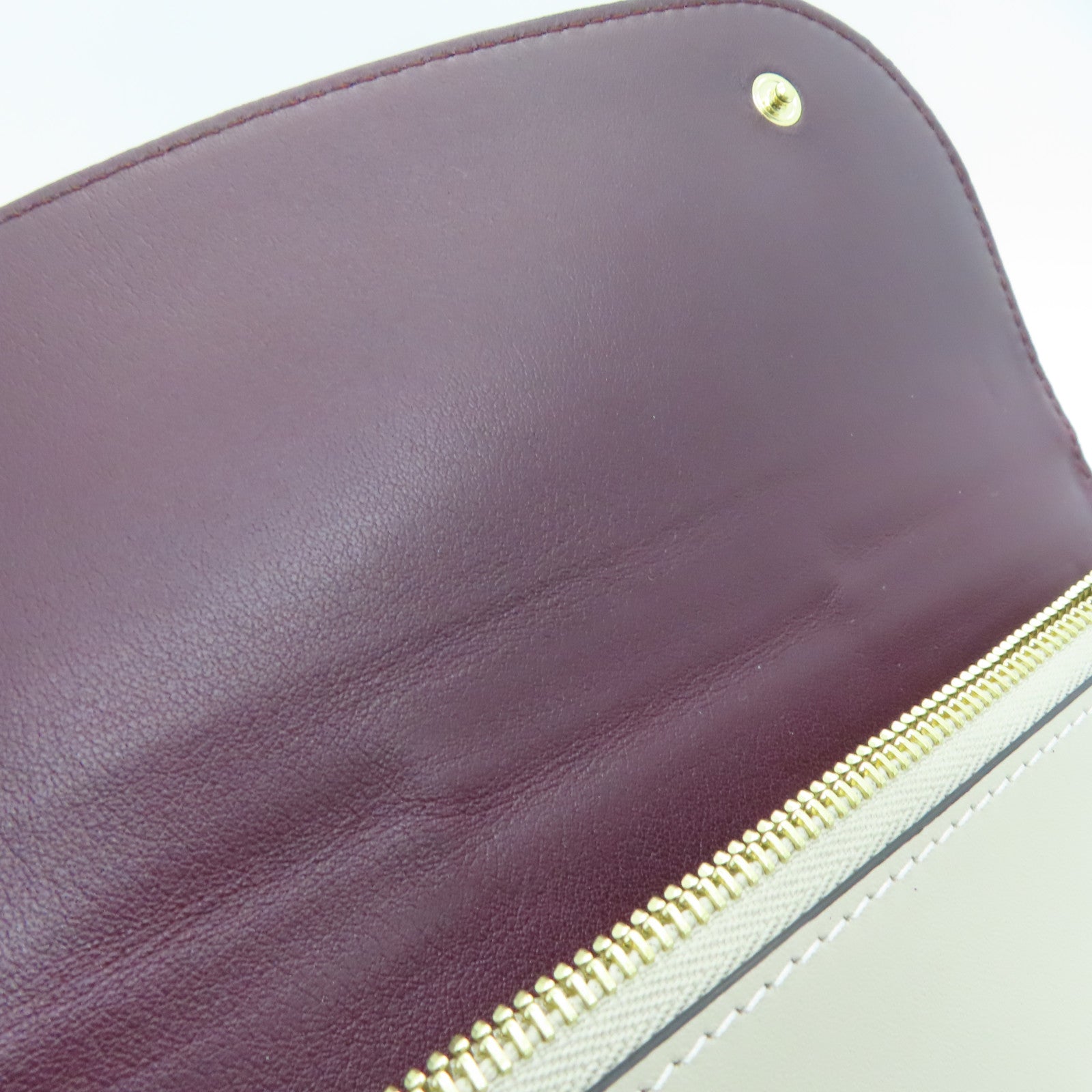 LOEWE 牛皮皮革Shoulder Bag金扣肩背袋蓝色米色