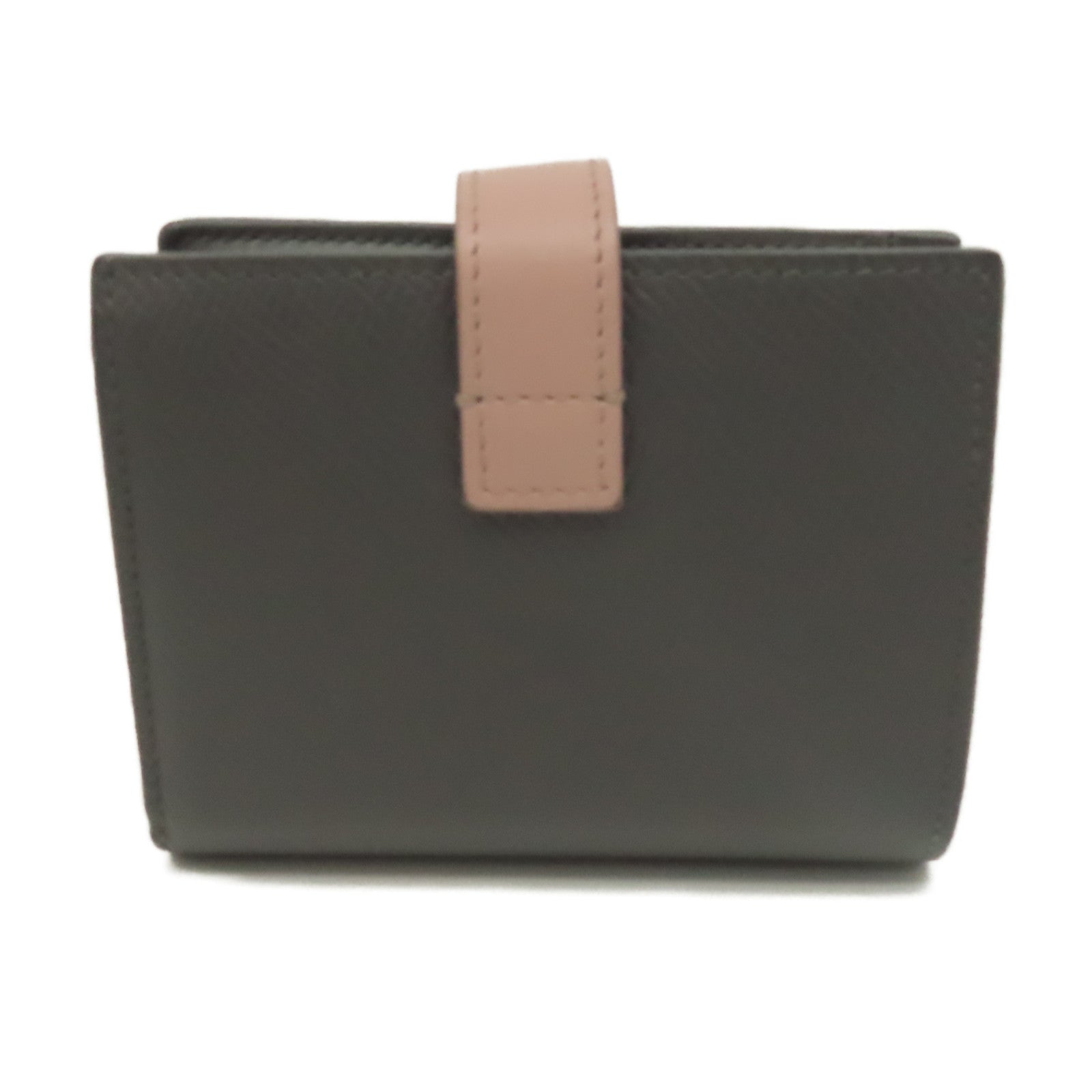 CELINE 牛皮皮革Short Wallet短錢包灰色