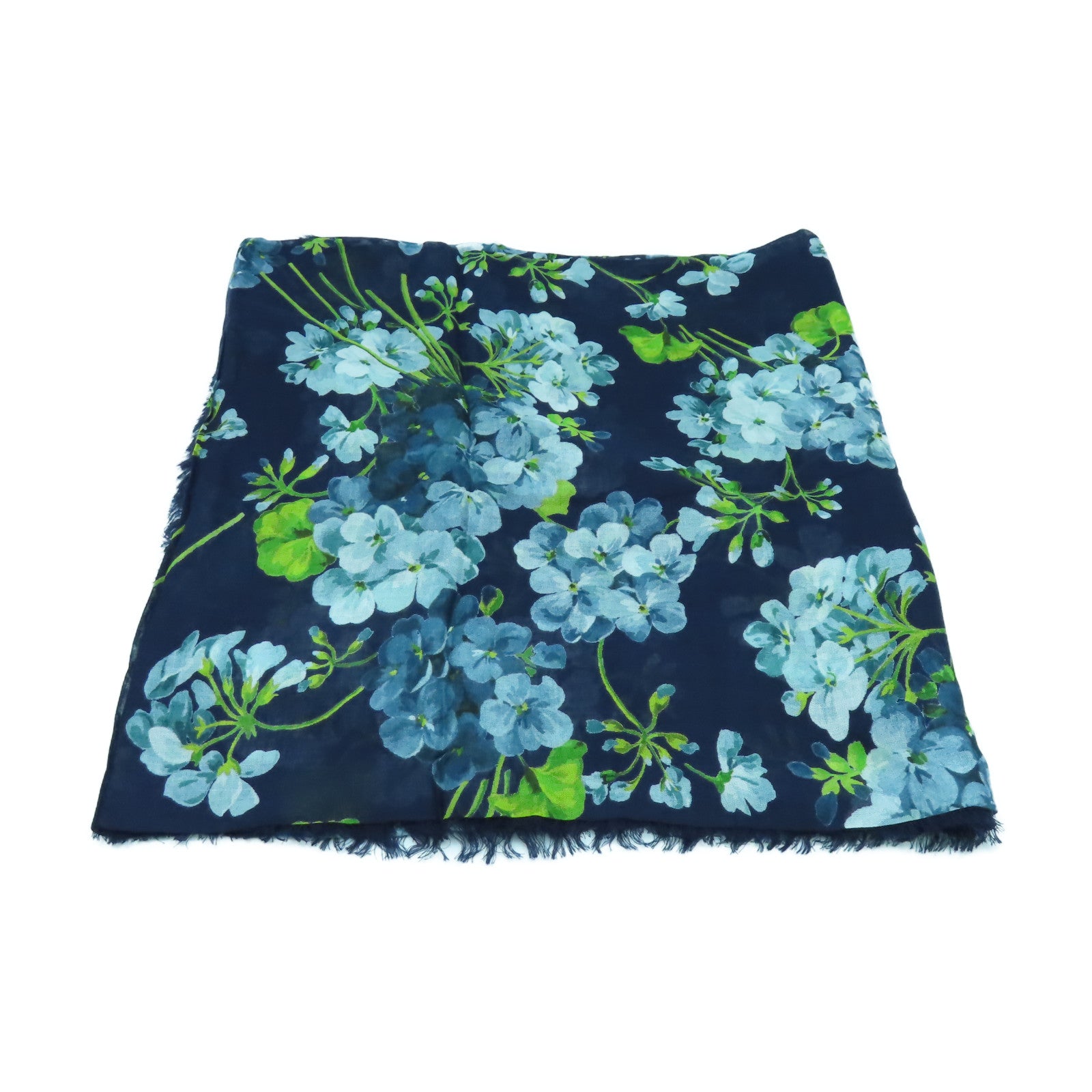 GUCCI 絲質Scarf絲巾藍色