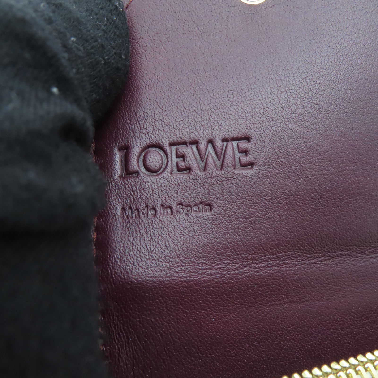 LOEWE 牛皮皮革Shoulder Bag金扣肩背袋蓝色米色