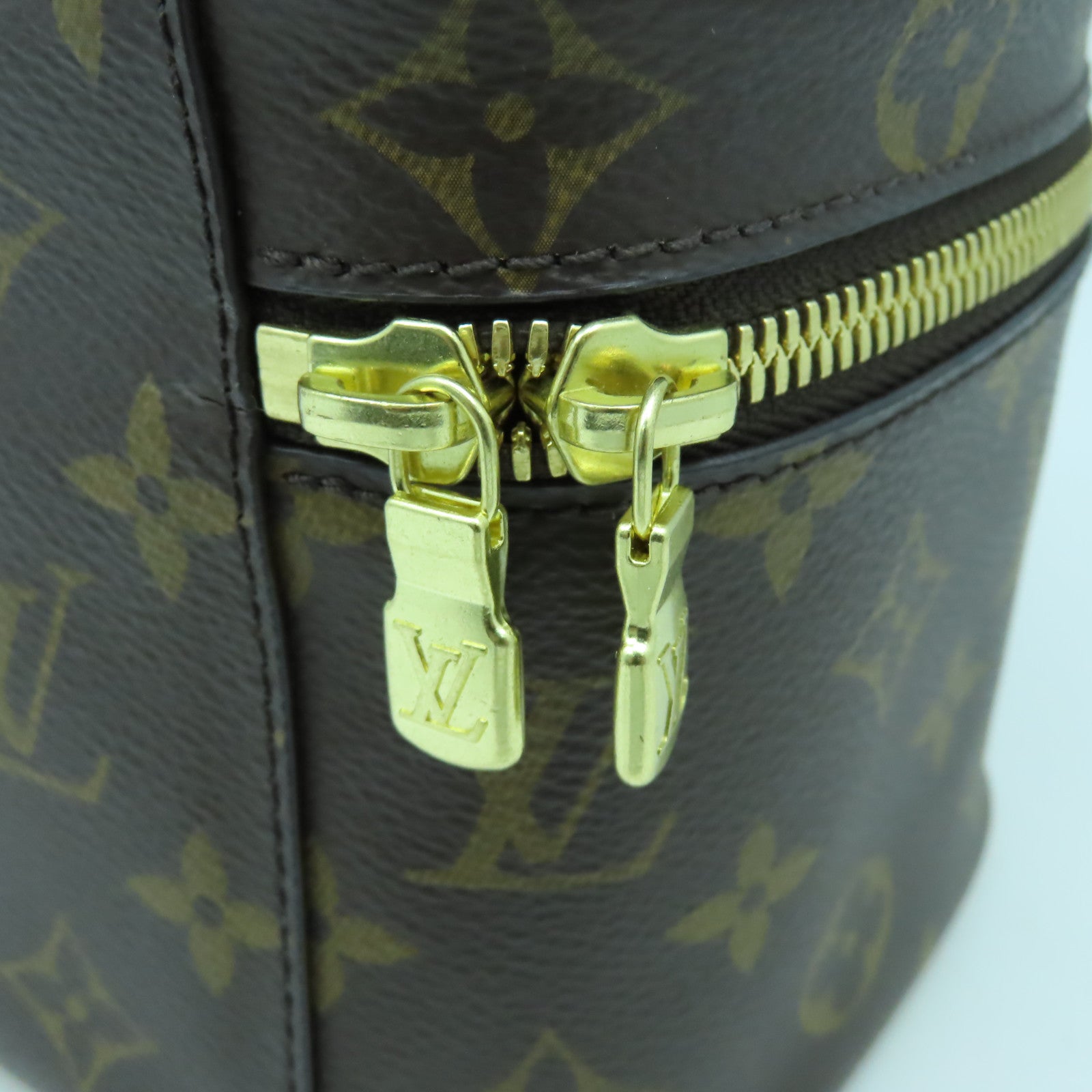 LOUIS VUITTON Monogram Nice Mini金扣手挽袋啡色