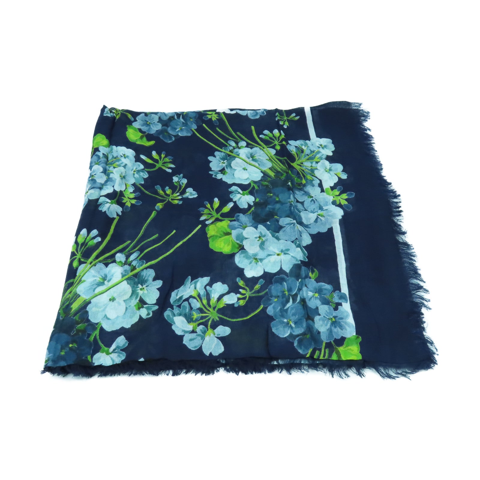 GUCCI 絲質Scarf絲巾藍色