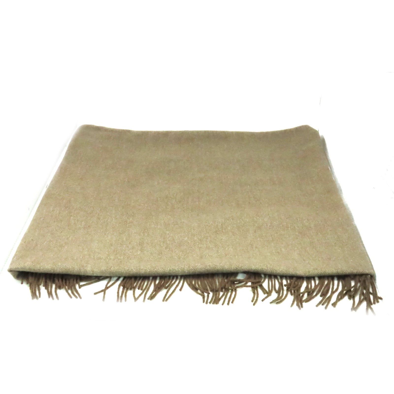 CHANEL 羊絨Scarf圍巾杏色/啡色
