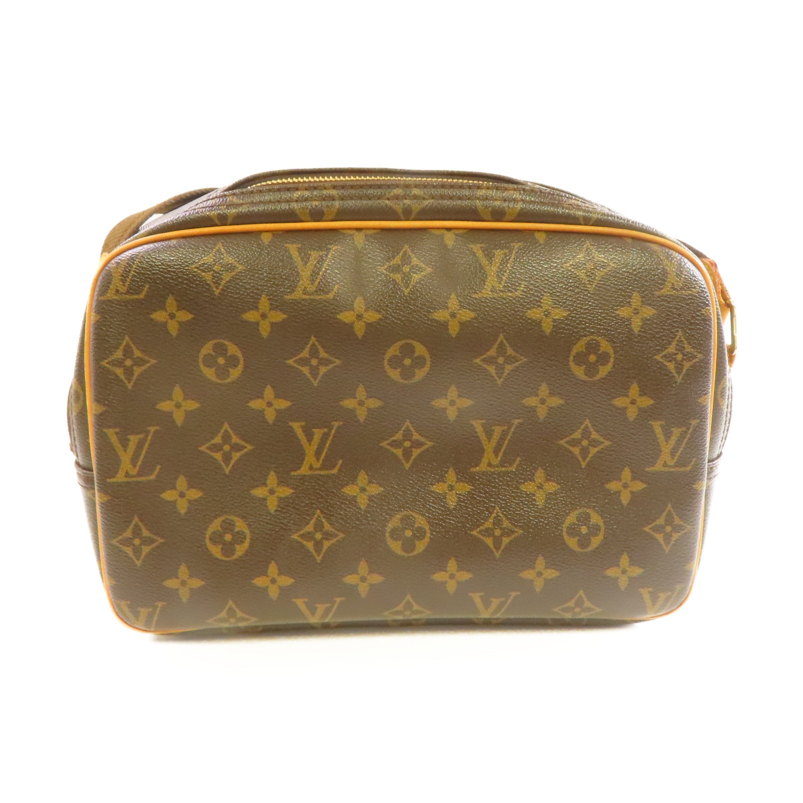 LOUIS VUITTON Monogram Reporter PM Shoulder Bag肩背袋啡色