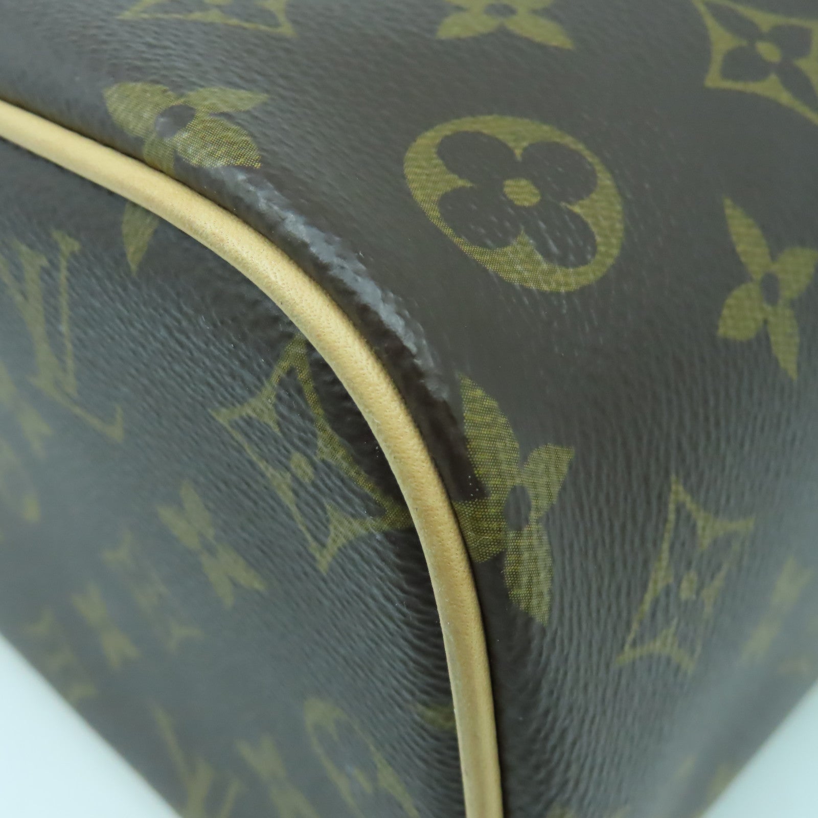 LOUIS VUITTON Monogram Nice Mini金扣手挽袋啡色