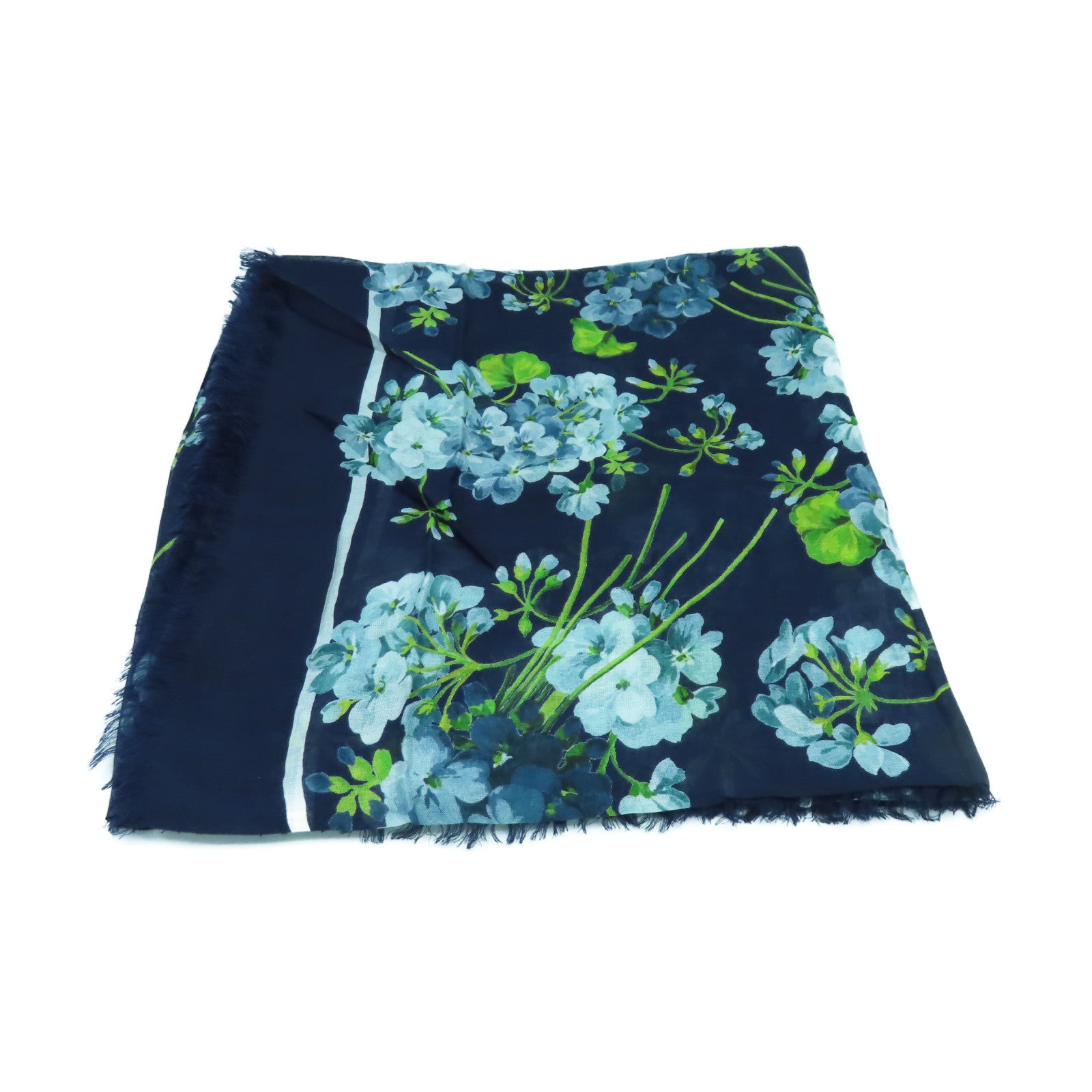 GUCCI 絲質Scarf絲巾藍色