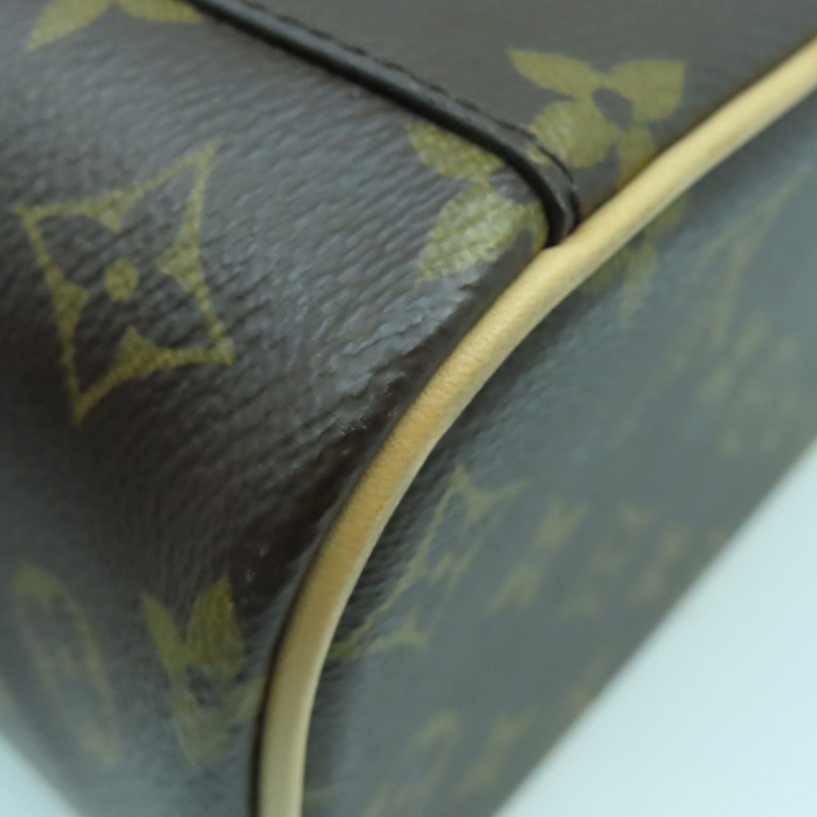 LOUIS VUITTON Monogram Nice Mini金扣手挽袋啡色