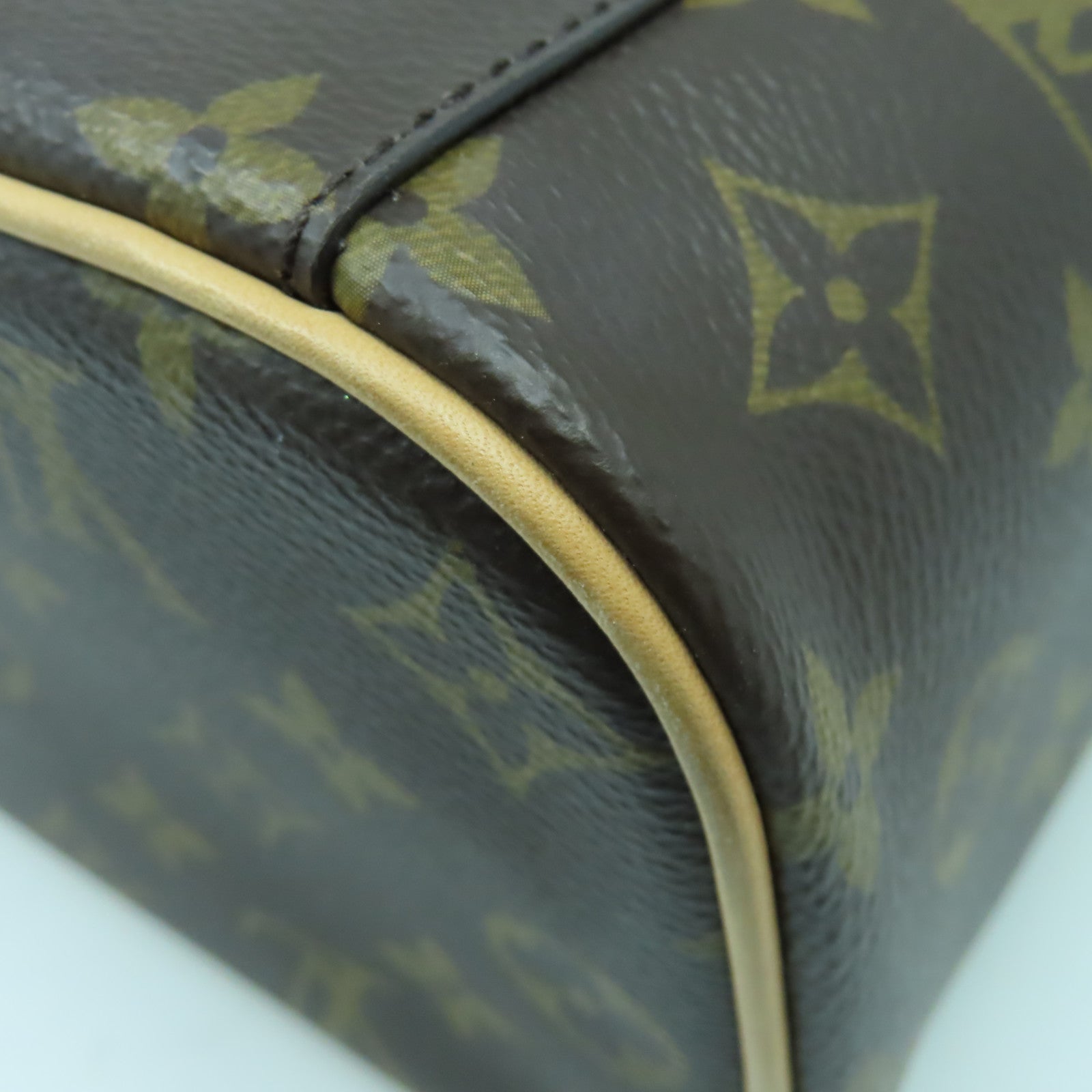 LOUIS VUITTON Monogram Nice Mini金扣手挽袋啡色