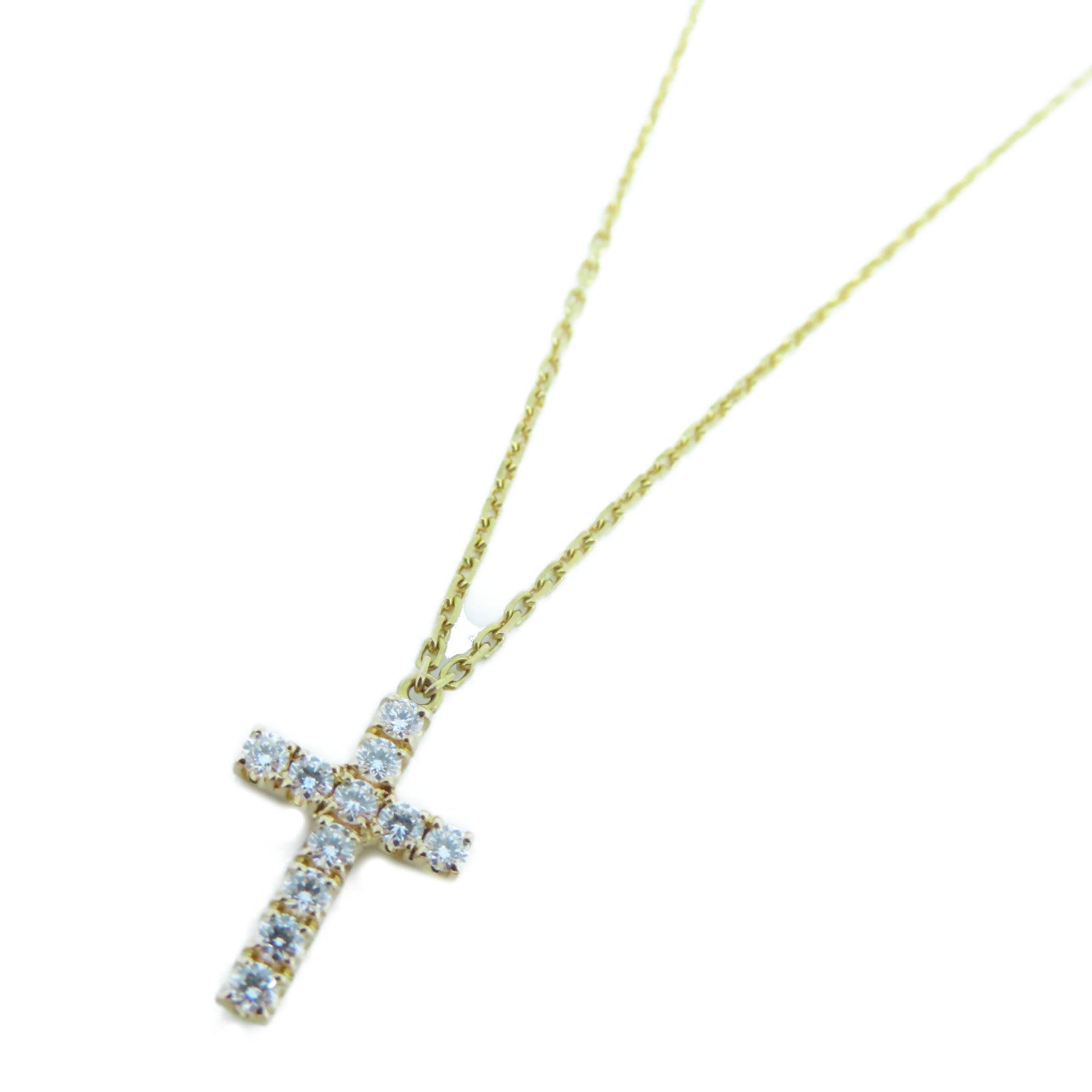 CARTIER 18K玫瑰金Cross Symbol Necklace項鍊2.7g