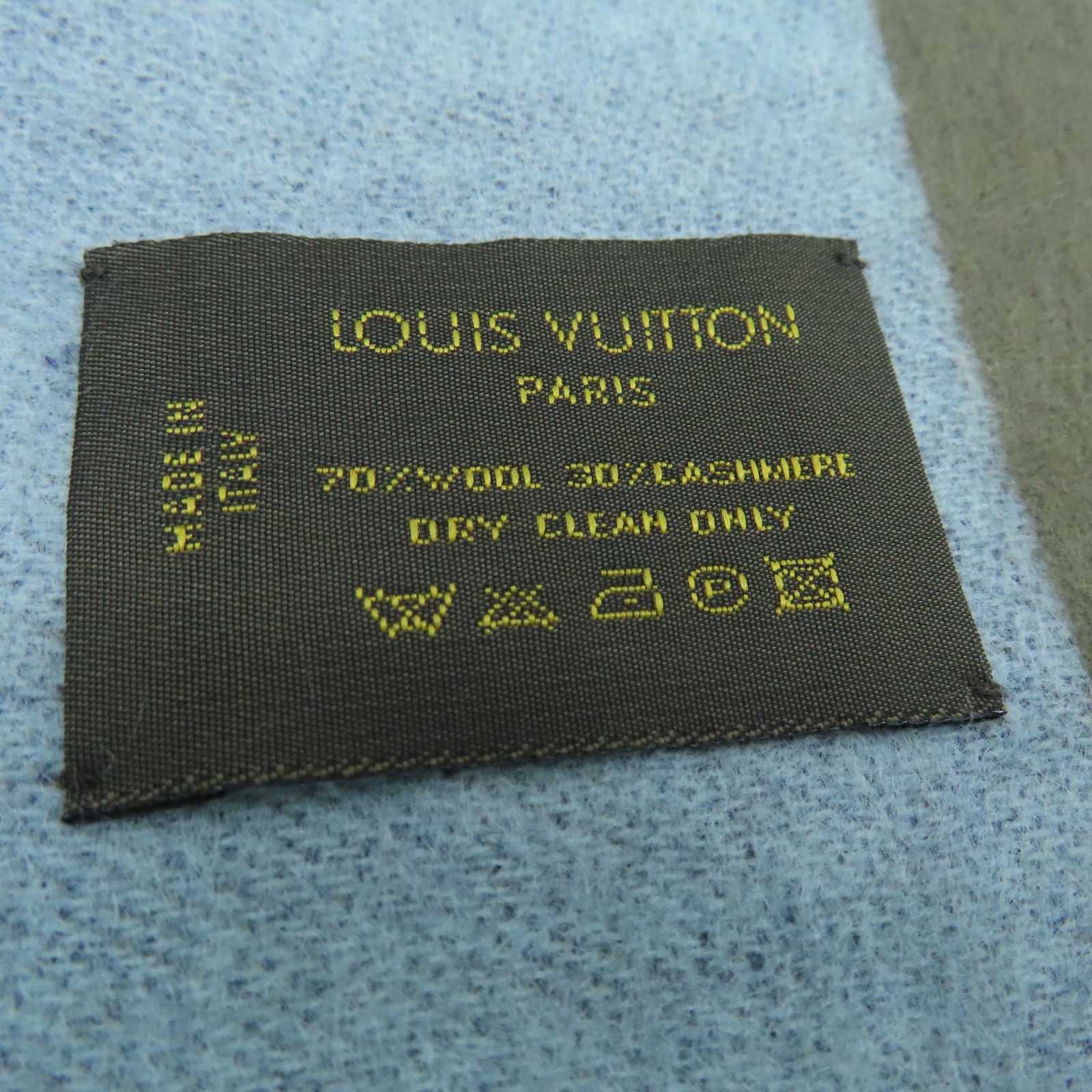 LOUIS VUITTON 【激減優惠】羊毛/羊絨Scarf圍巾藍色/啡色
