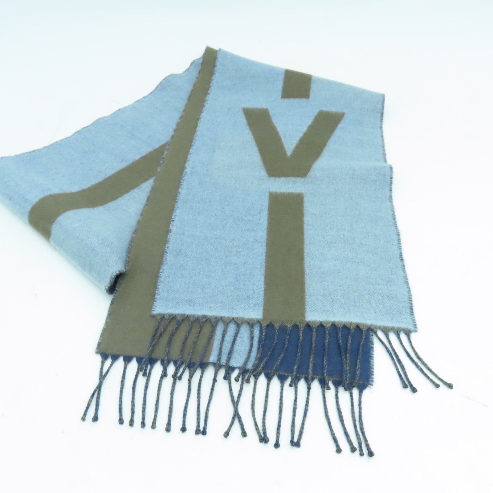LOUIS VUITTON 【激減優惠】羊毛/羊絨Scarf圍巾藍色/啡色