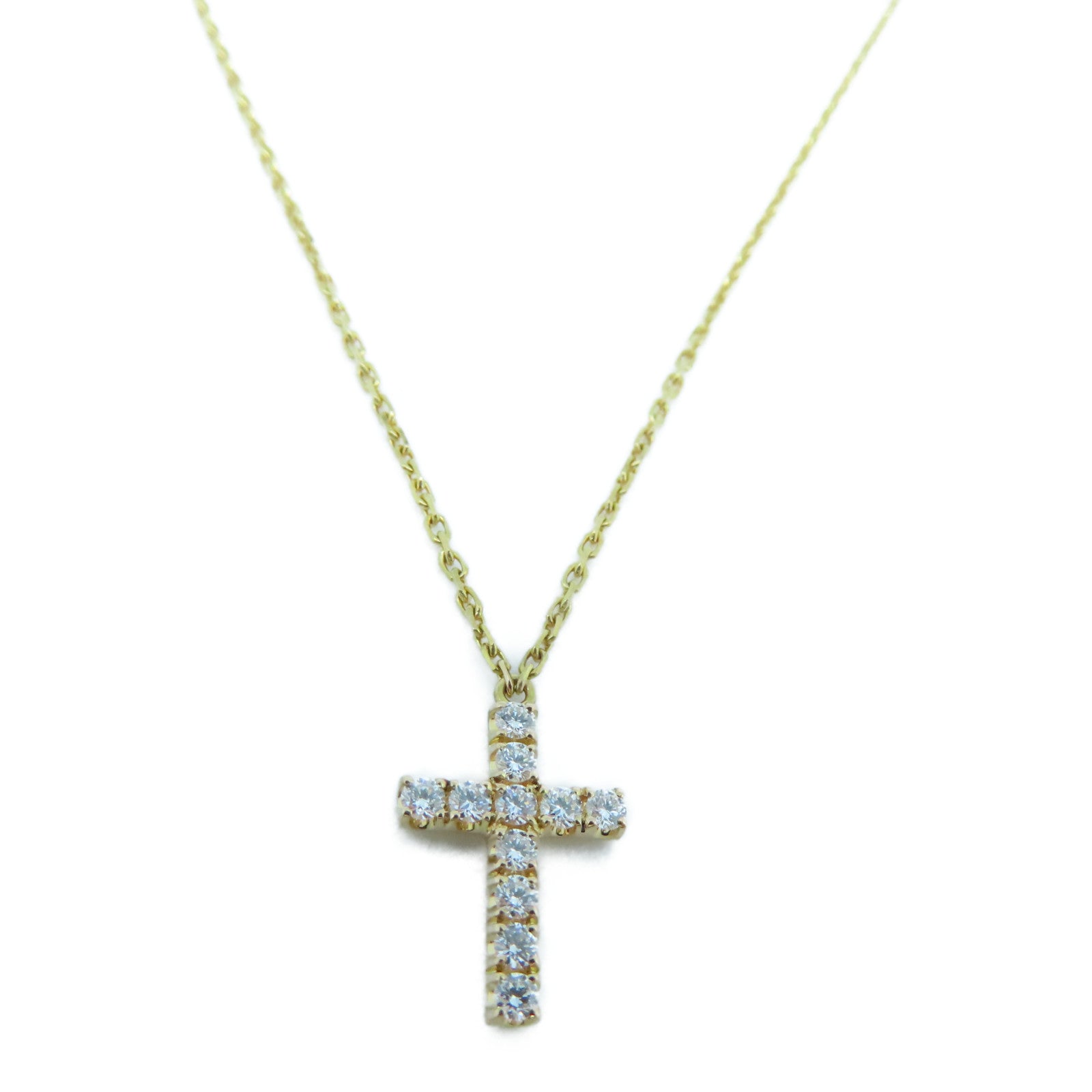 CARTIER 18K玫瑰金Cross Symbol Necklace項鍊2.7g
