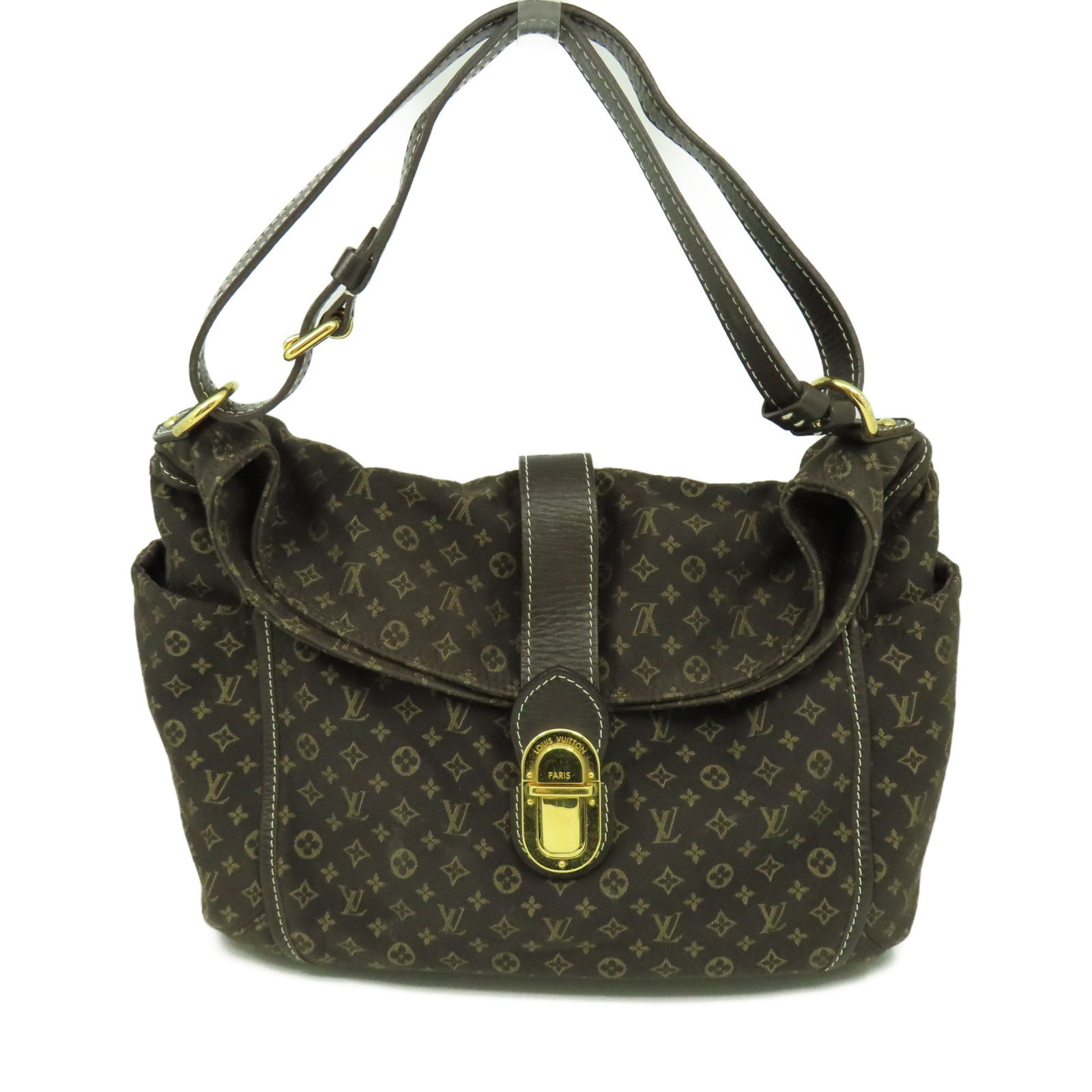 LOUIS VUITTON Monogram Idylle Romance Shoulder Bag金扣肩背袋啡色
