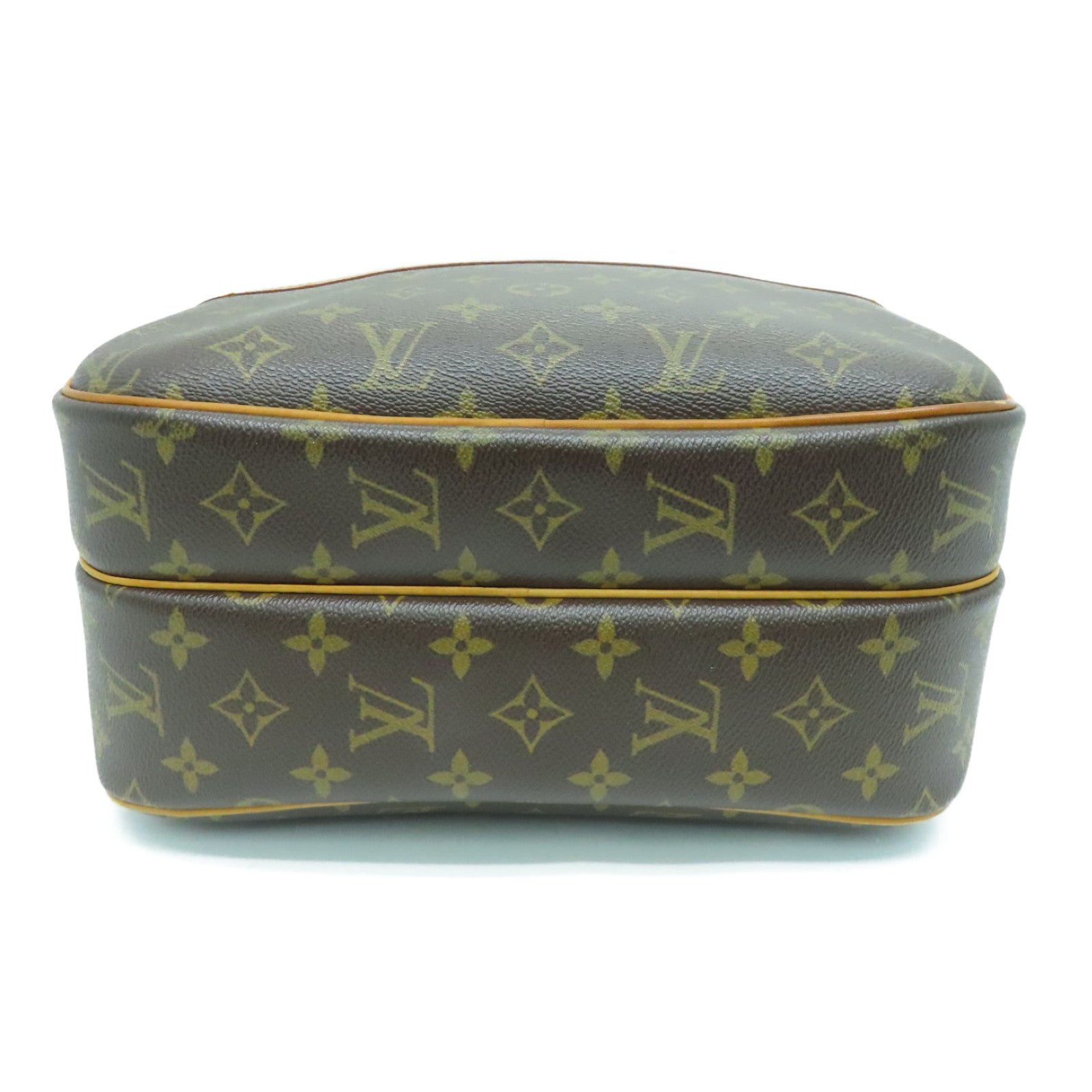 LOUIS VUITTON Monogram Reporter金扣肩背袋啡色