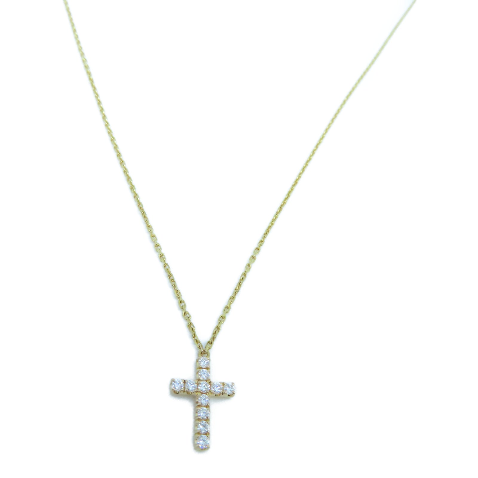 CARTIER 18K玫瑰金Cross Symbol Necklace項鍊2.7g