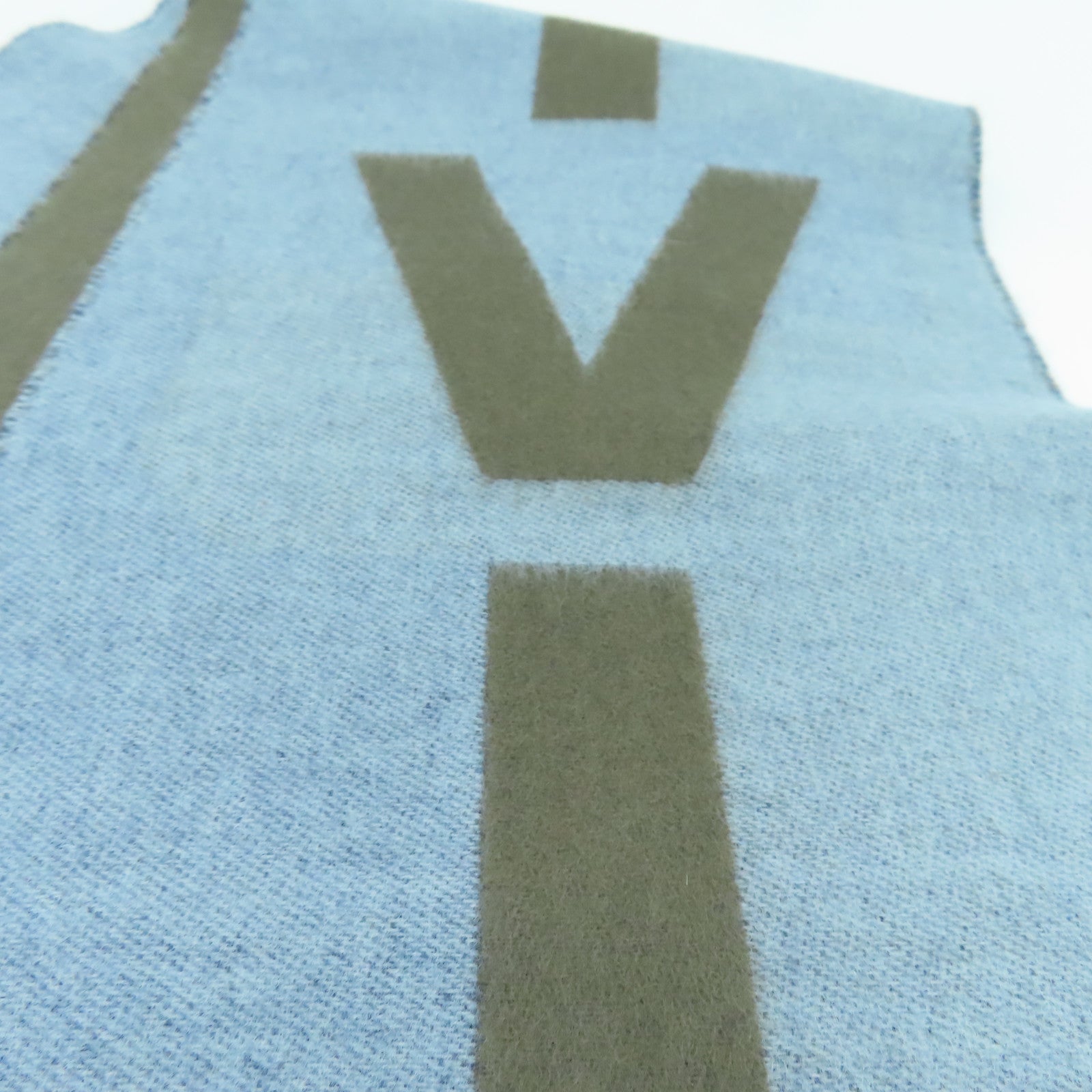 LOUIS VUITTON 【激減優惠】羊毛/羊絨Scarf圍巾藍色/啡色