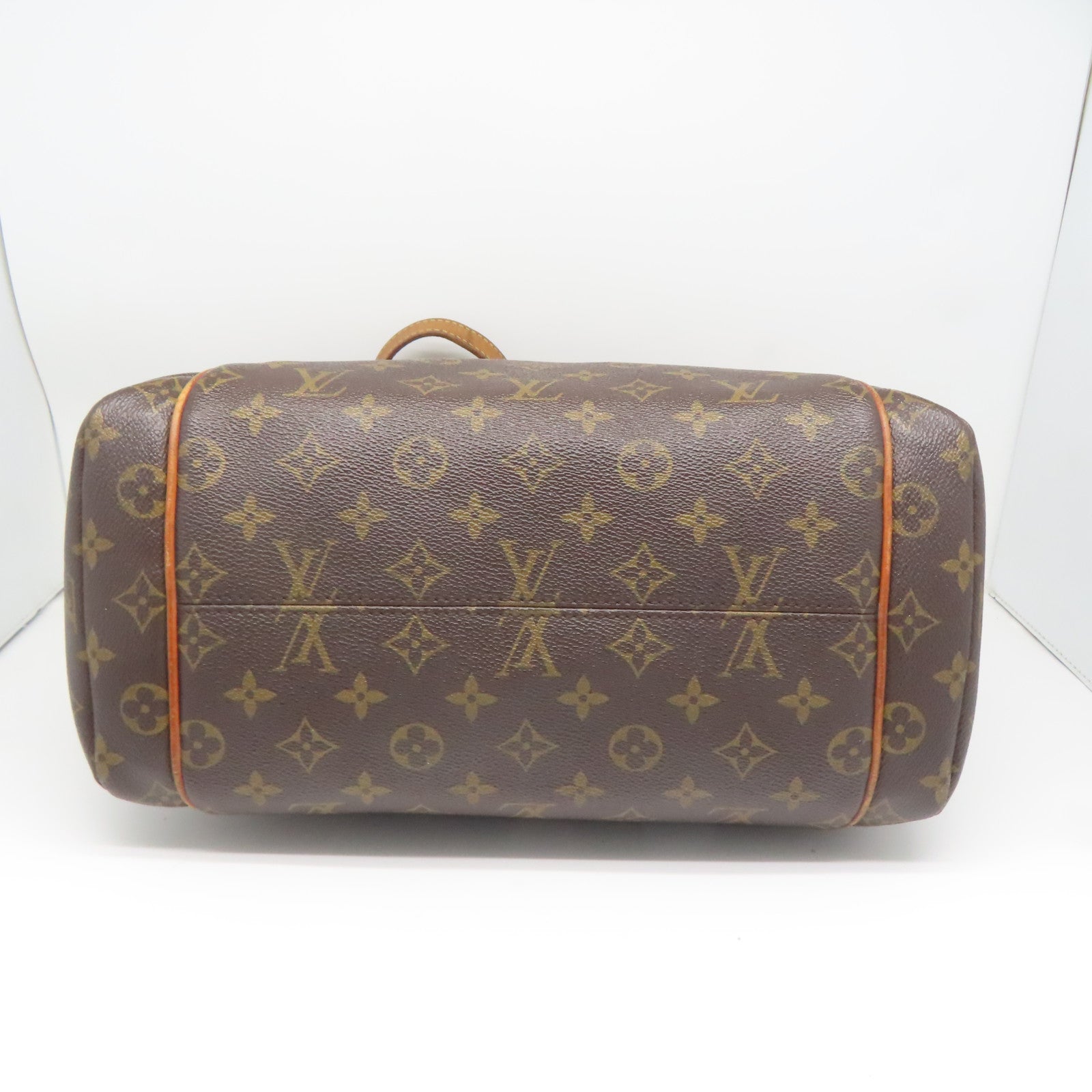 LOUIS VUITTON Monogram Totally MM金扣手挽袋啡色
