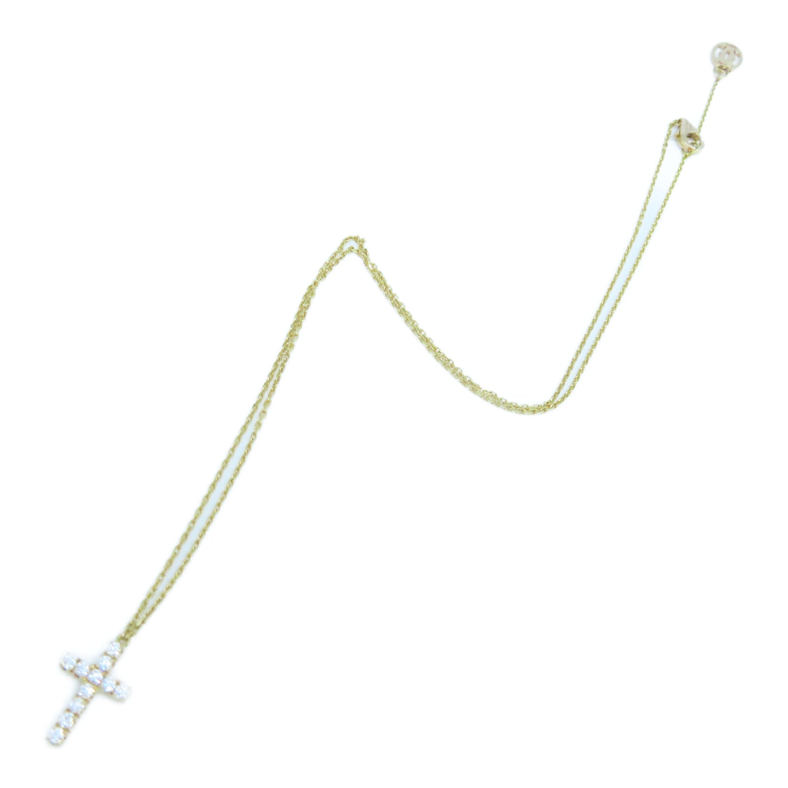 CARTIER 18K玫瑰金Cross Symbol Necklace項鍊2.7g