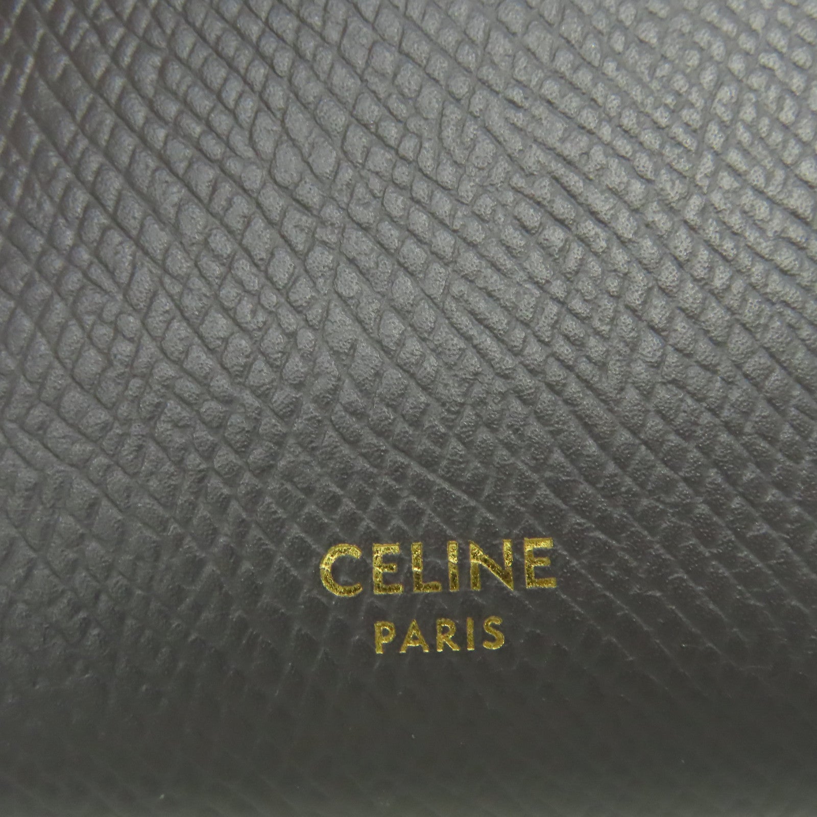 CELINE 牛皮皮革Short Wallet短錢包灰色