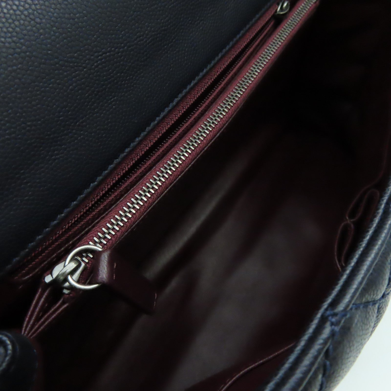 CHANEL 【激減優惠】菱格Caviar皮革/蜥蝪皮革CoCo Handle 2Way Chain Shoulder Bga銀扣鏈帶手挽肩背兩用袋寶藍色