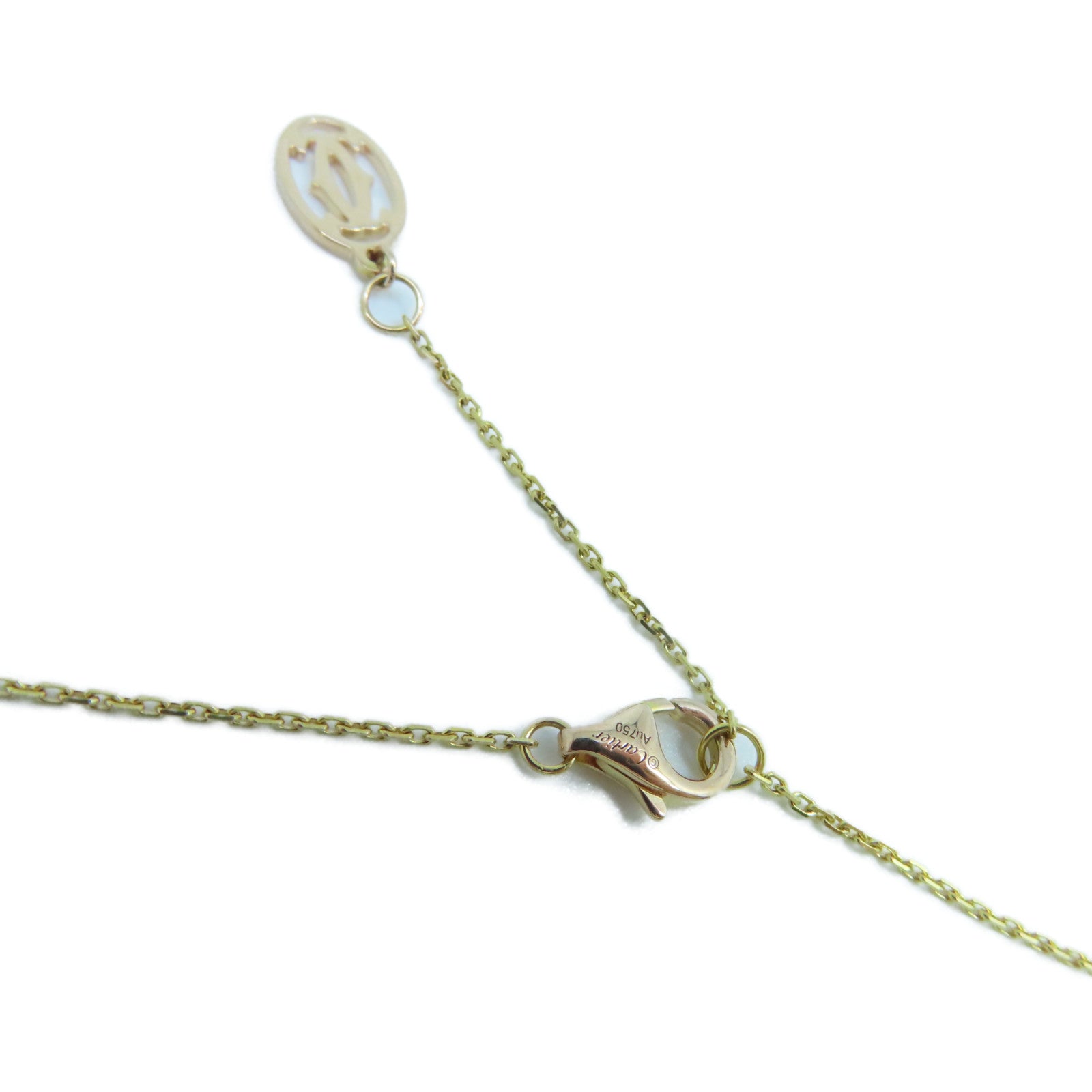 CARTIER 18K玫瑰金Cross Symbol Necklace項鍊2.7g