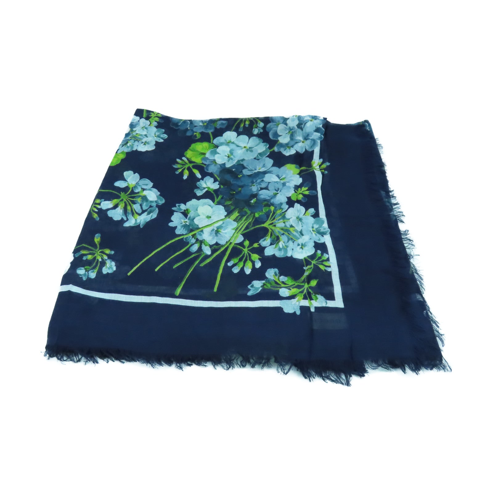 GUCCI 絲質Scarf絲巾藍色
