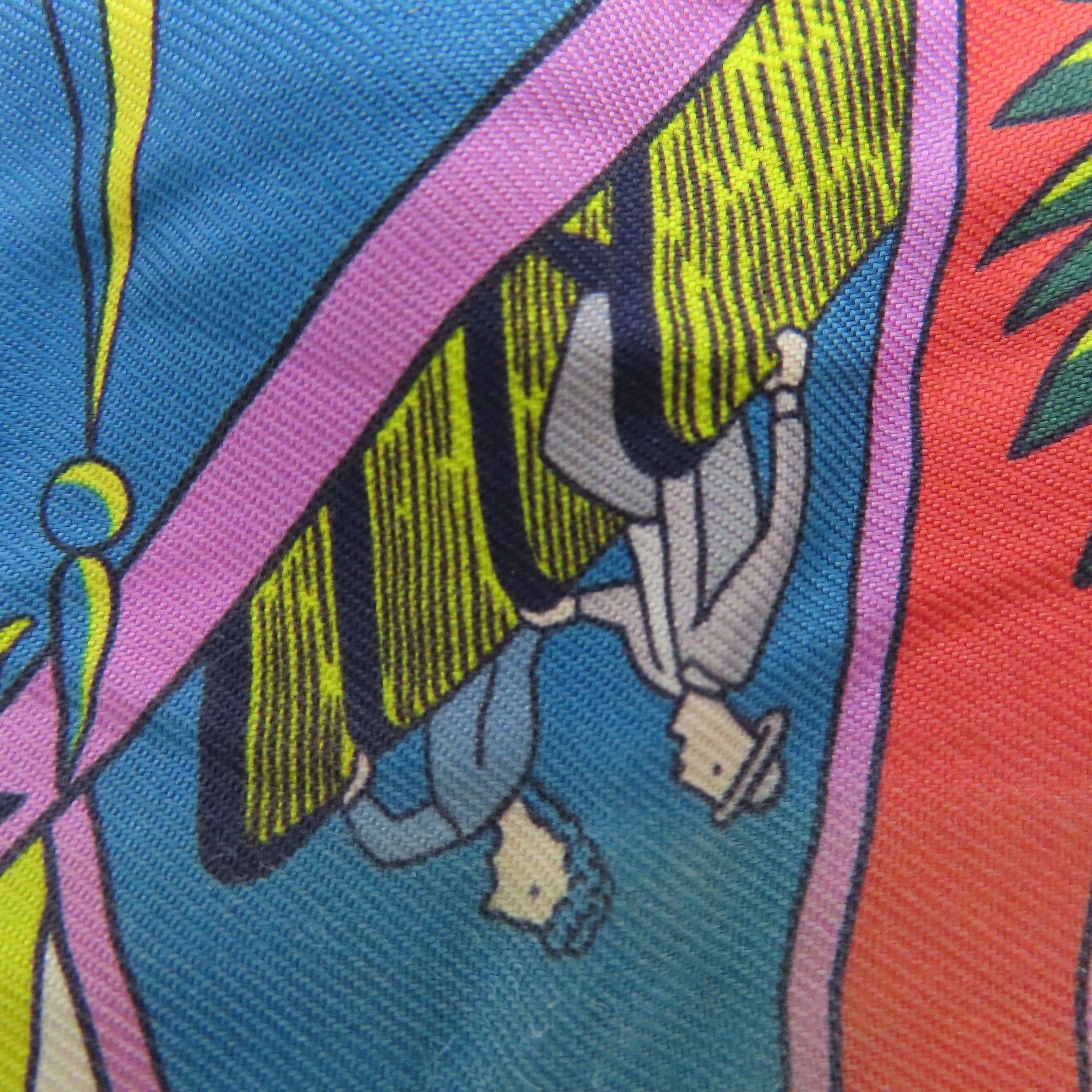 HERMES Silk Twilly Scarf Multicolor