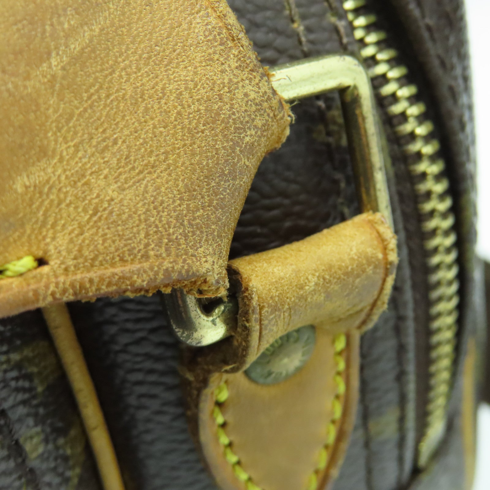 LOUIS VUITTON Monogram Reporter金扣肩背袋啡色