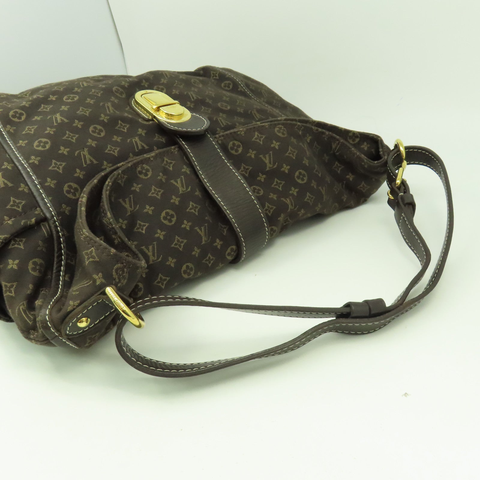 LOUIS VUITTON Monogram Idylle Romance Shoulder Bag金扣肩背袋啡色