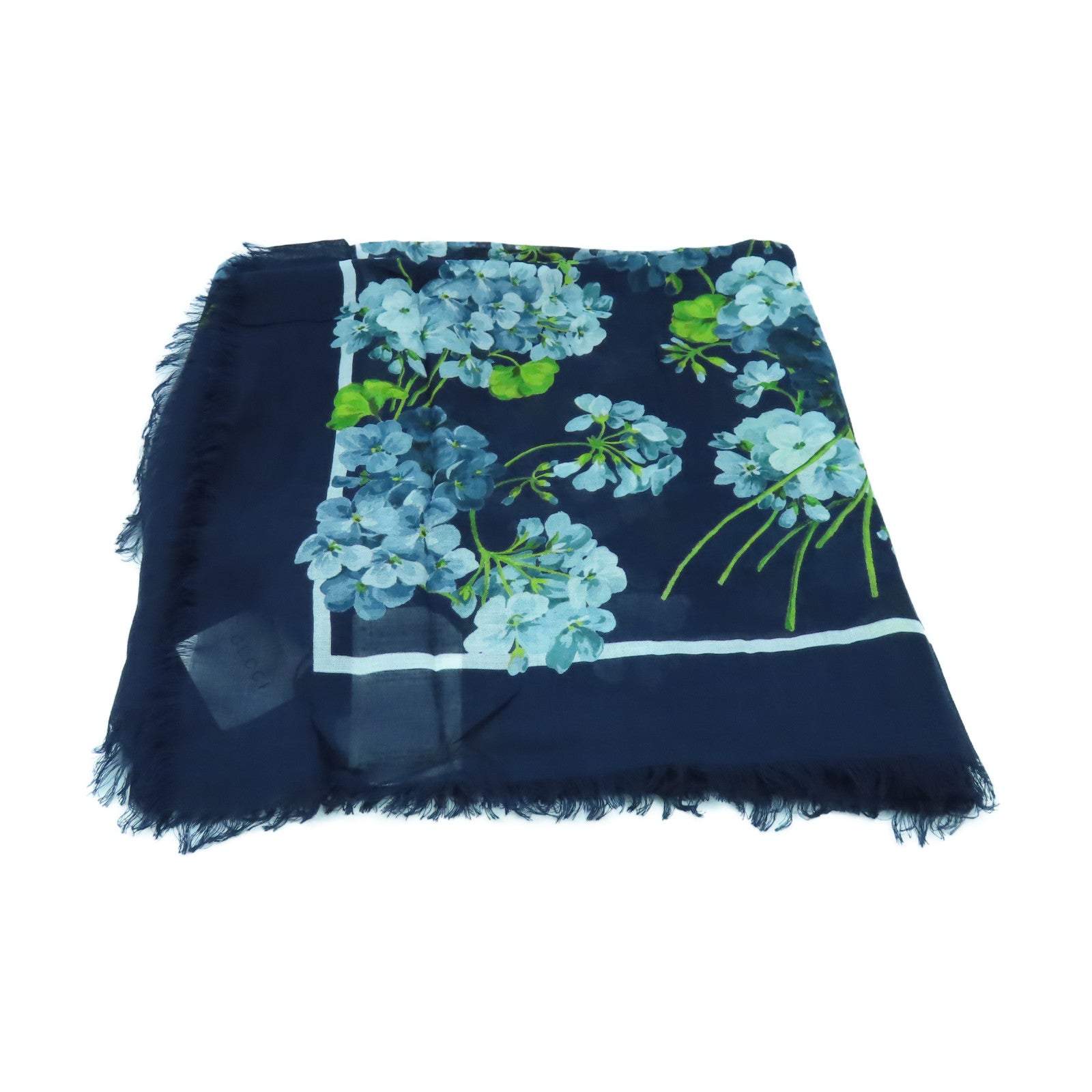 GUCCI 絲質Scarf絲巾藍色