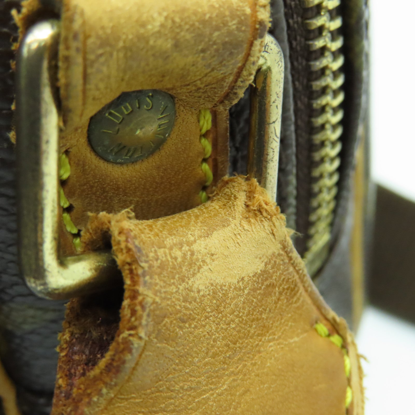 LOUIS VUITTON Monogram Reporter金扣肩背袋啡色